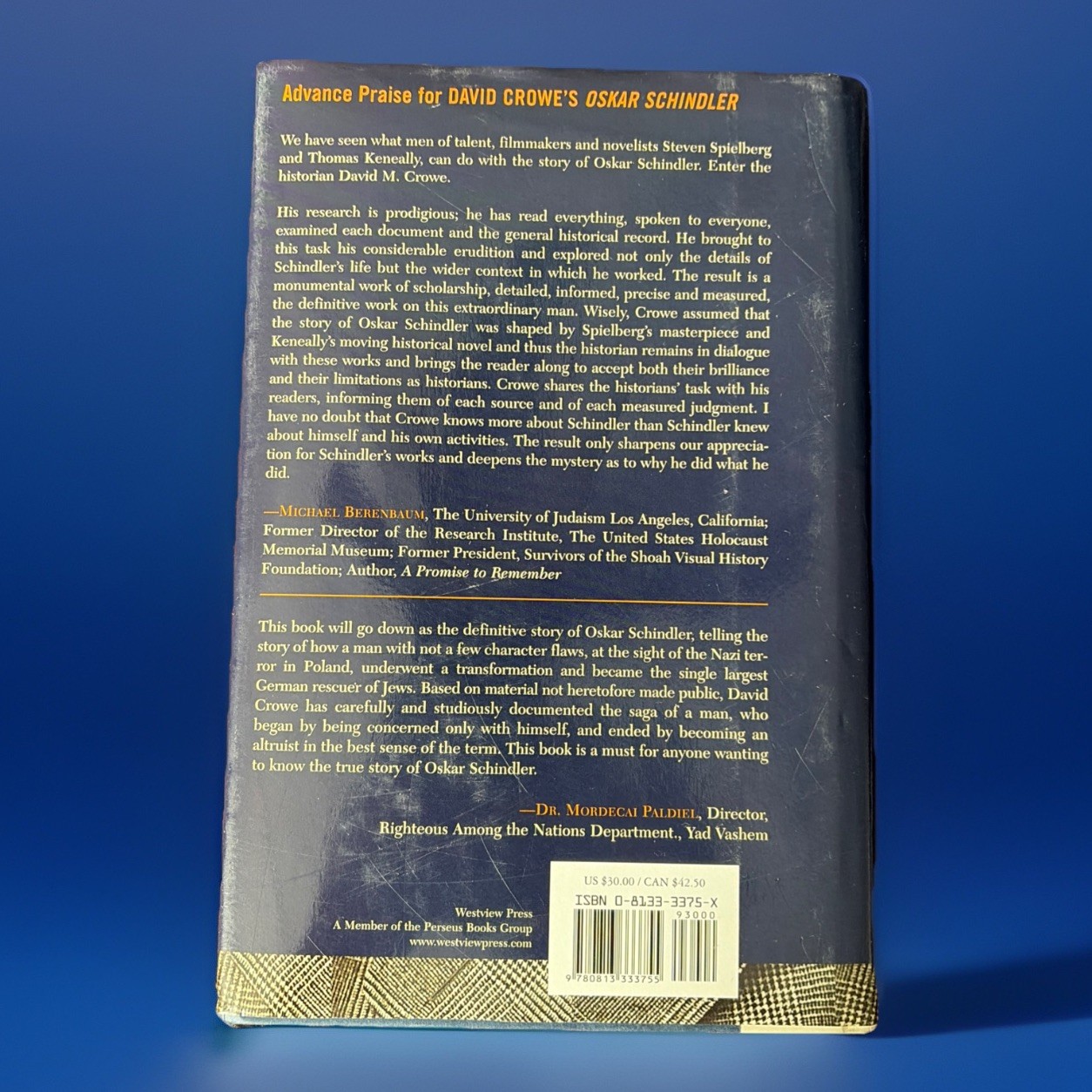 Oskar Schindler: The Untold Account of His Life, Wartime Activity HCDJ WWII