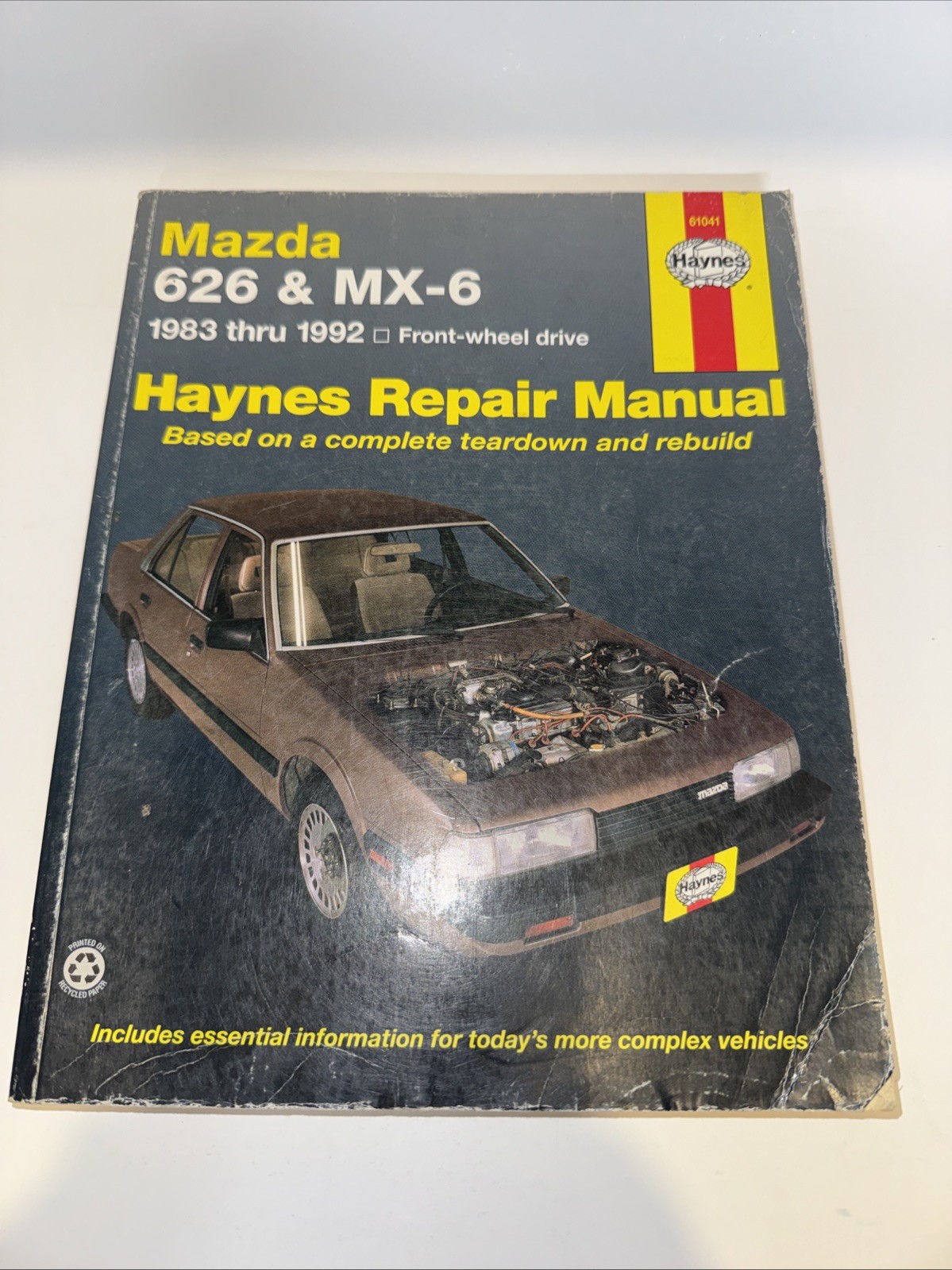 Haynes 61041 Premium Manual For Models Mazda 626 & MX-6 FWD 83-92