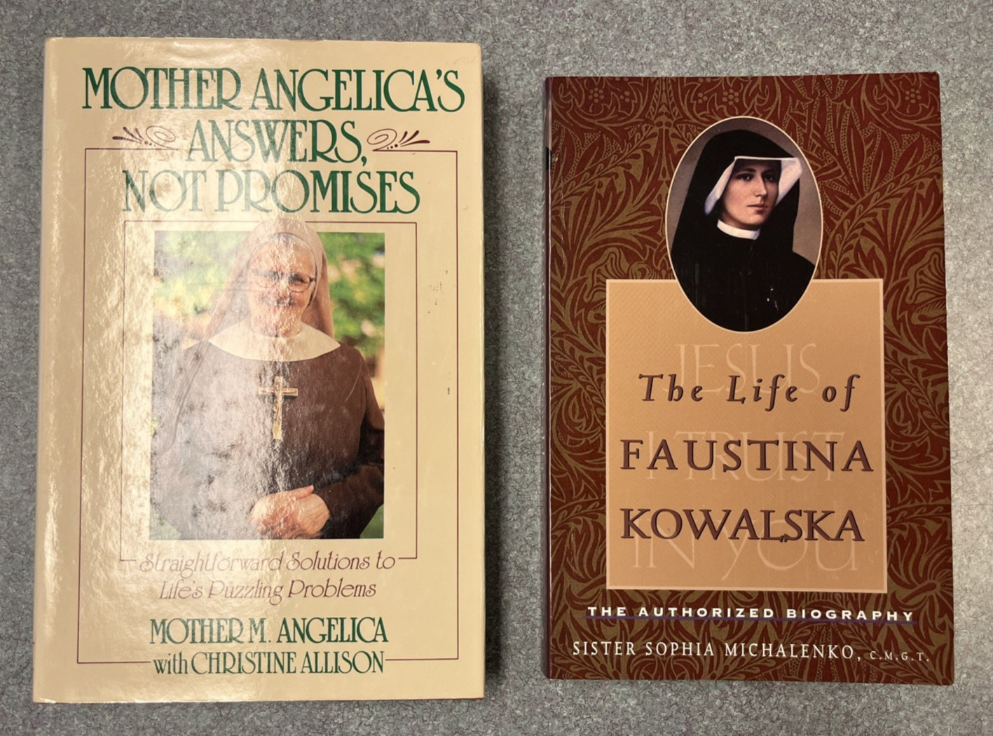 Lot 8 Catholic Biographies, John Paul II, Mother Teresa, Padre Pio, Bernadette