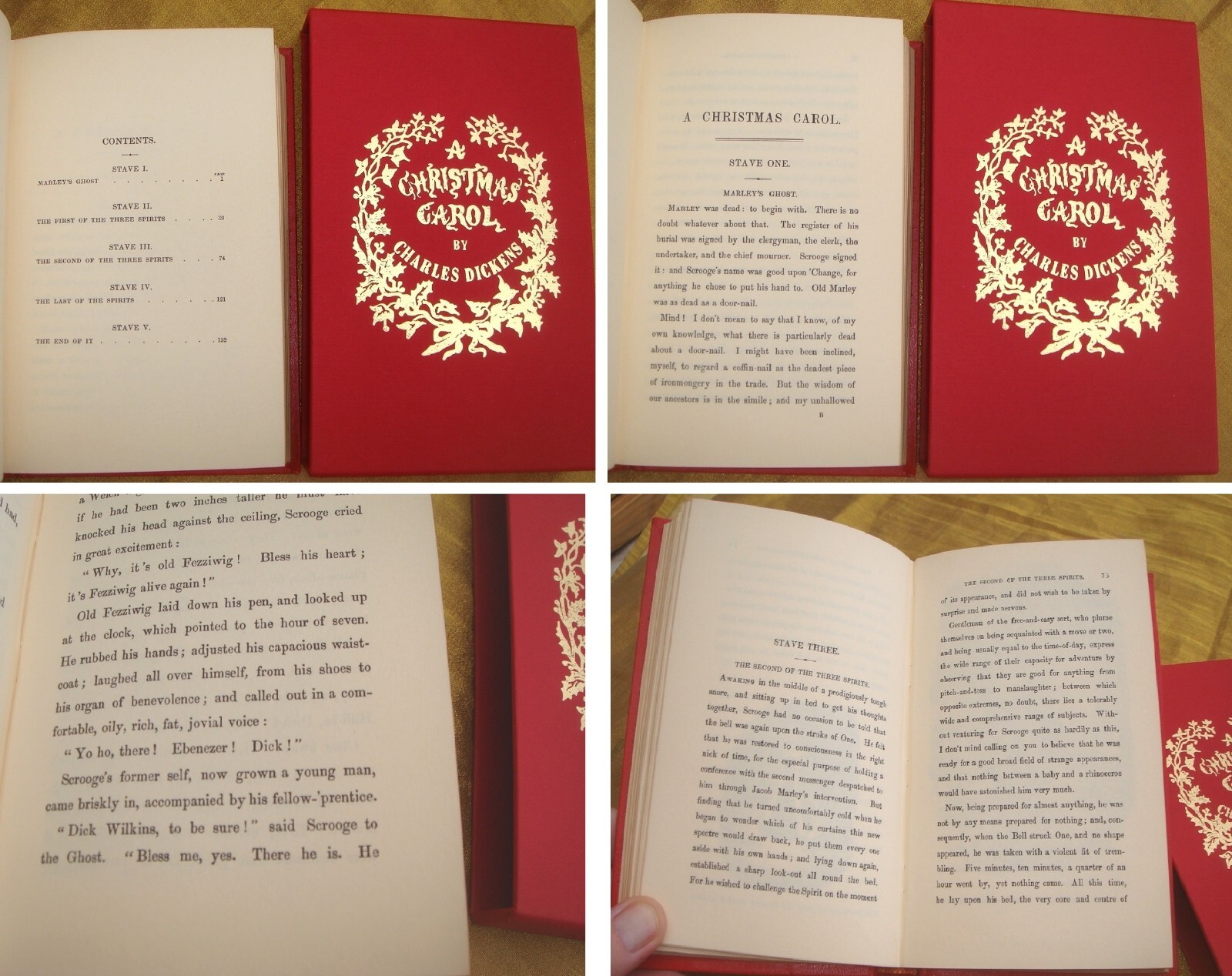 A CHRISTMAS CAROL Charles Dickens Fine Facsimile Edition & Slipcase – Gilt Edges