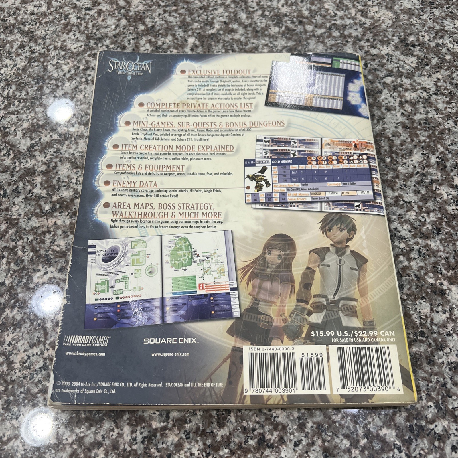 STAR OCEAN Till the End of Time Official Strategy Guide Brady Games