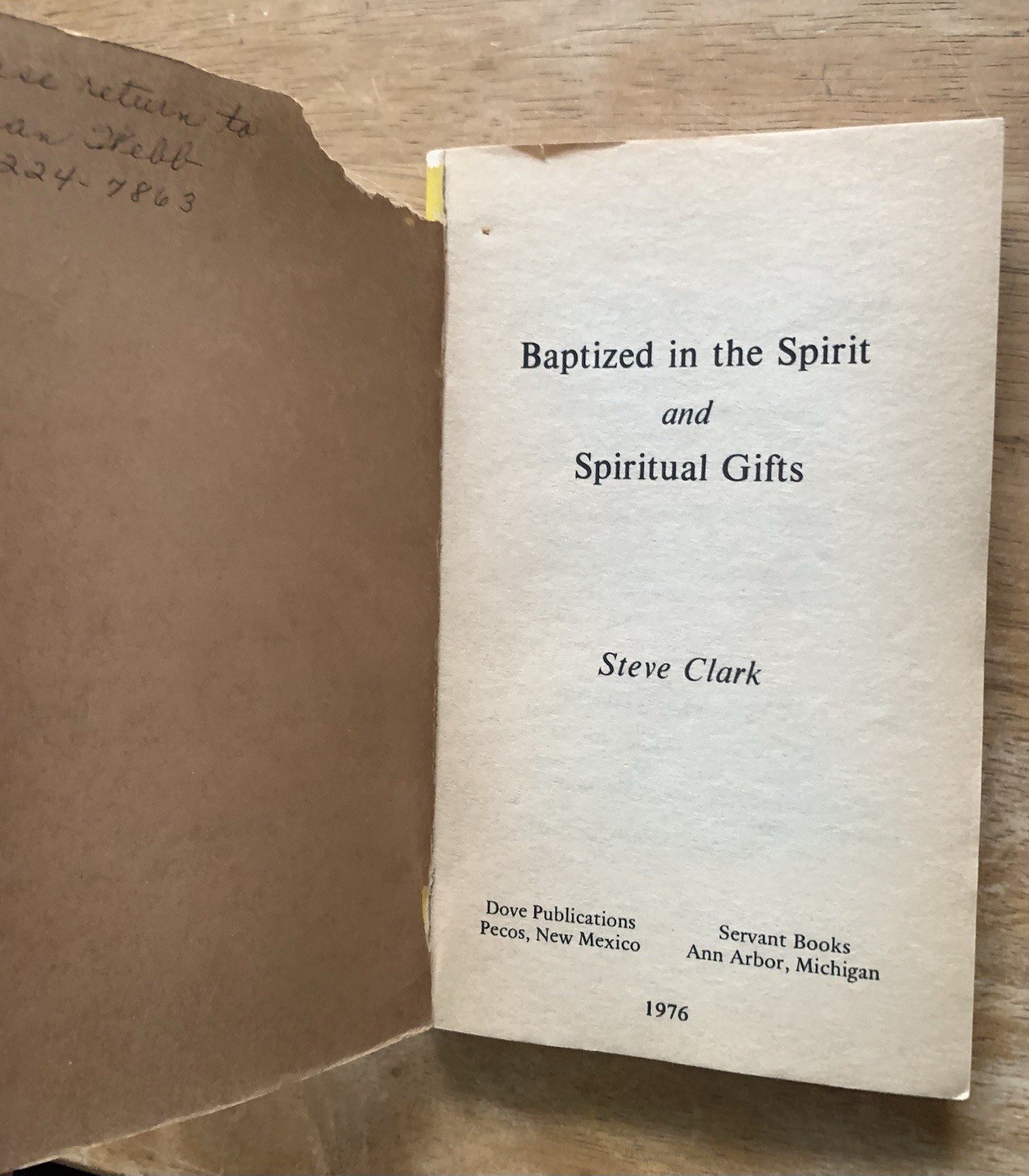 Lot of 3 Catholic Charismatic books by Stephen Clark and Raymond Brown