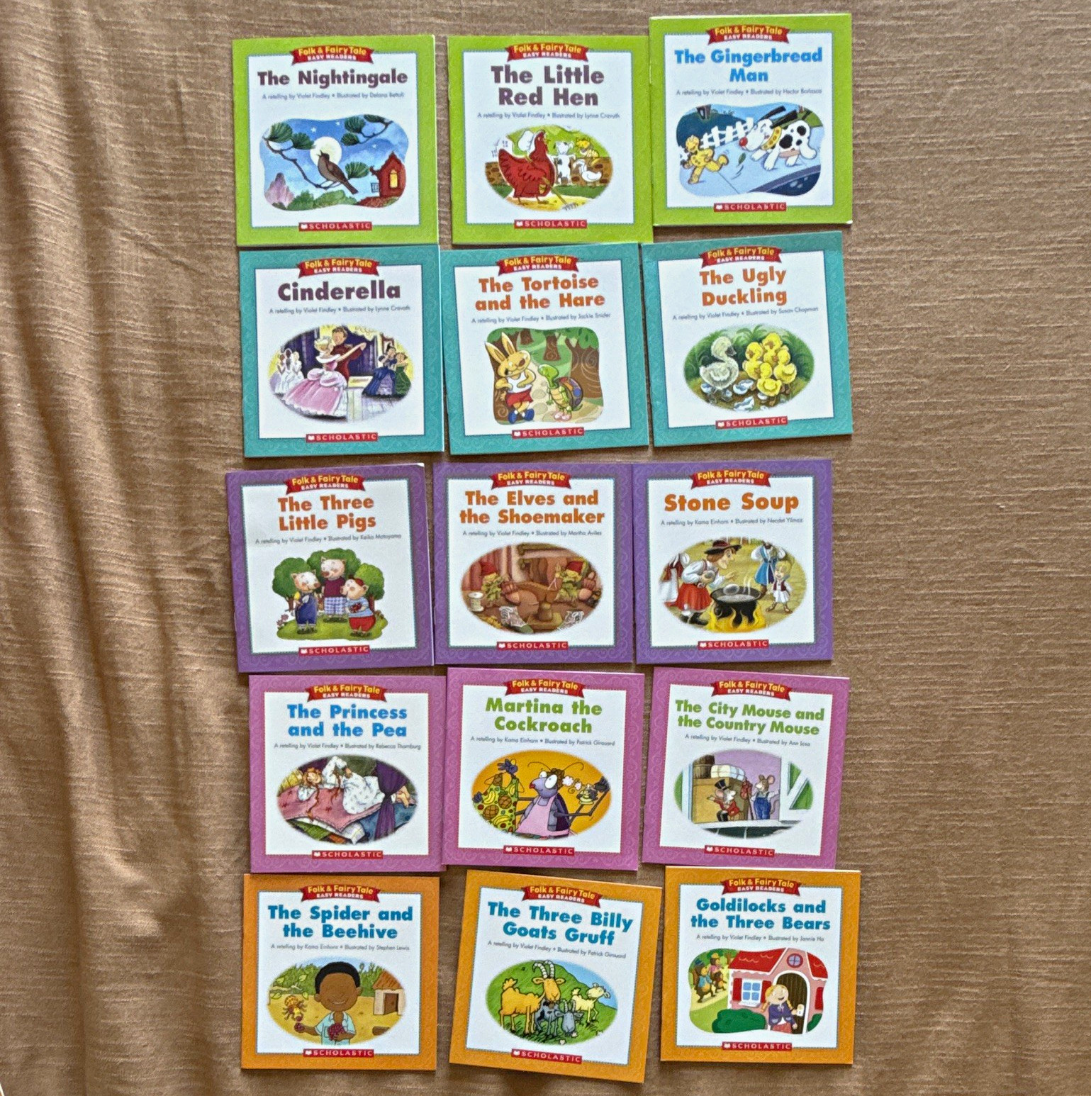 Scholastic Folk & Fairy Tale Easy Readers PB Lot of 15 Ages 4-8 Brand New!!