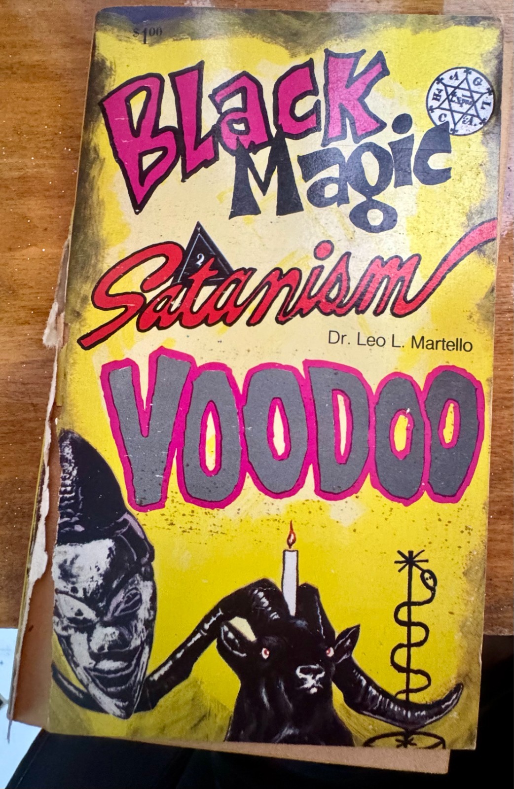 BLACK MAGIC – SATANISM – VOODOO DR. LEO L. MARTELLO 1972 HC PUBLISHERS VINTAGE