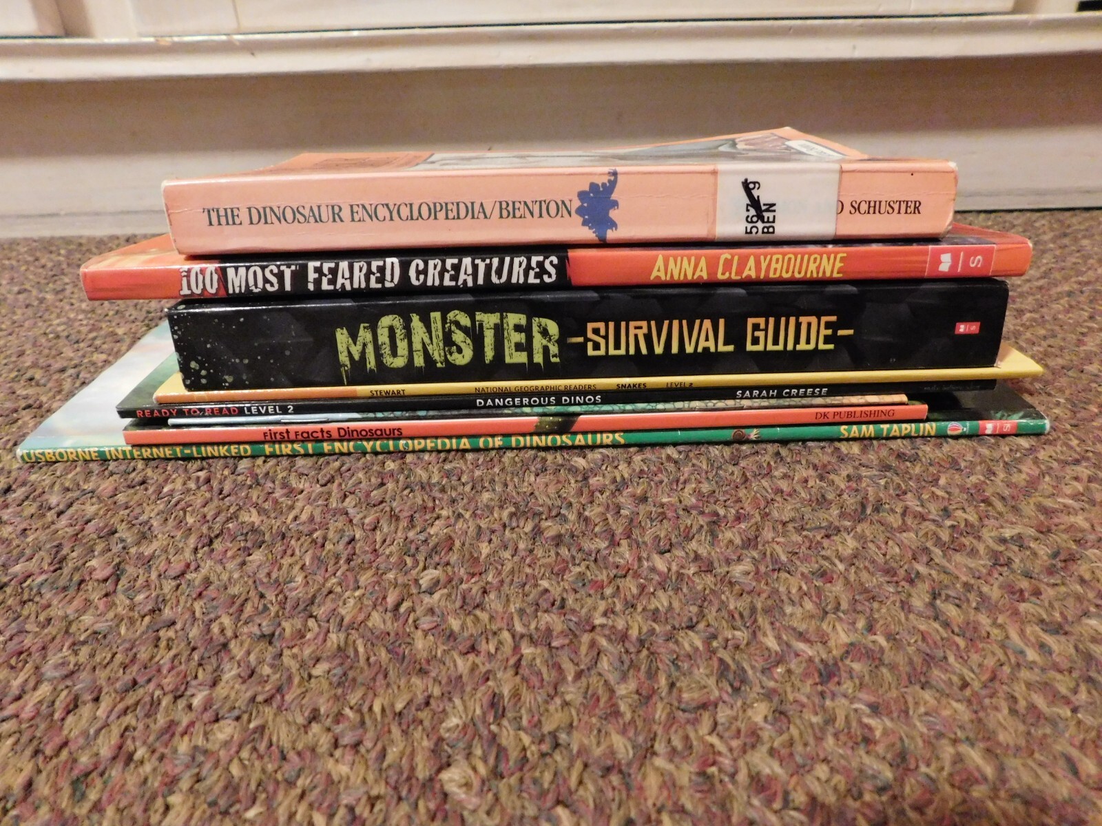 Kids Books Lot of 8 DINOSAURS SNAKES MONSTERS SPIDERS Fiction & NF Scholastic