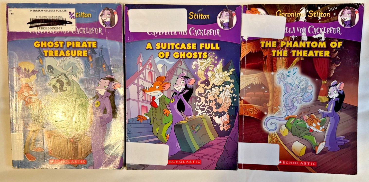 Geronimo/Thea Stilton Creepella Spacemice Series Book Lot Set of 20 Paperback