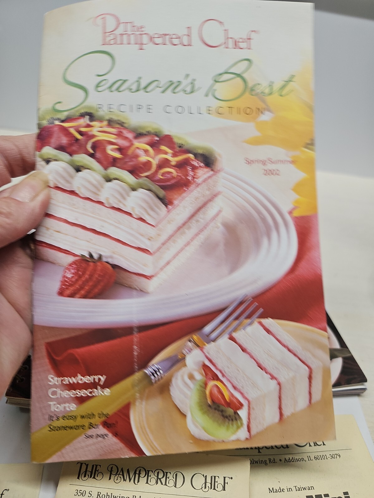 The Pampered Chef Lot Cookbook Celebrate Family Friends, Seasons Best 4 pamplets