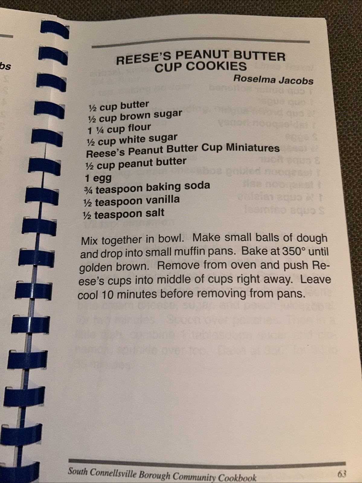 South Connellsville Community Cookbook 2011 Pennsylvania