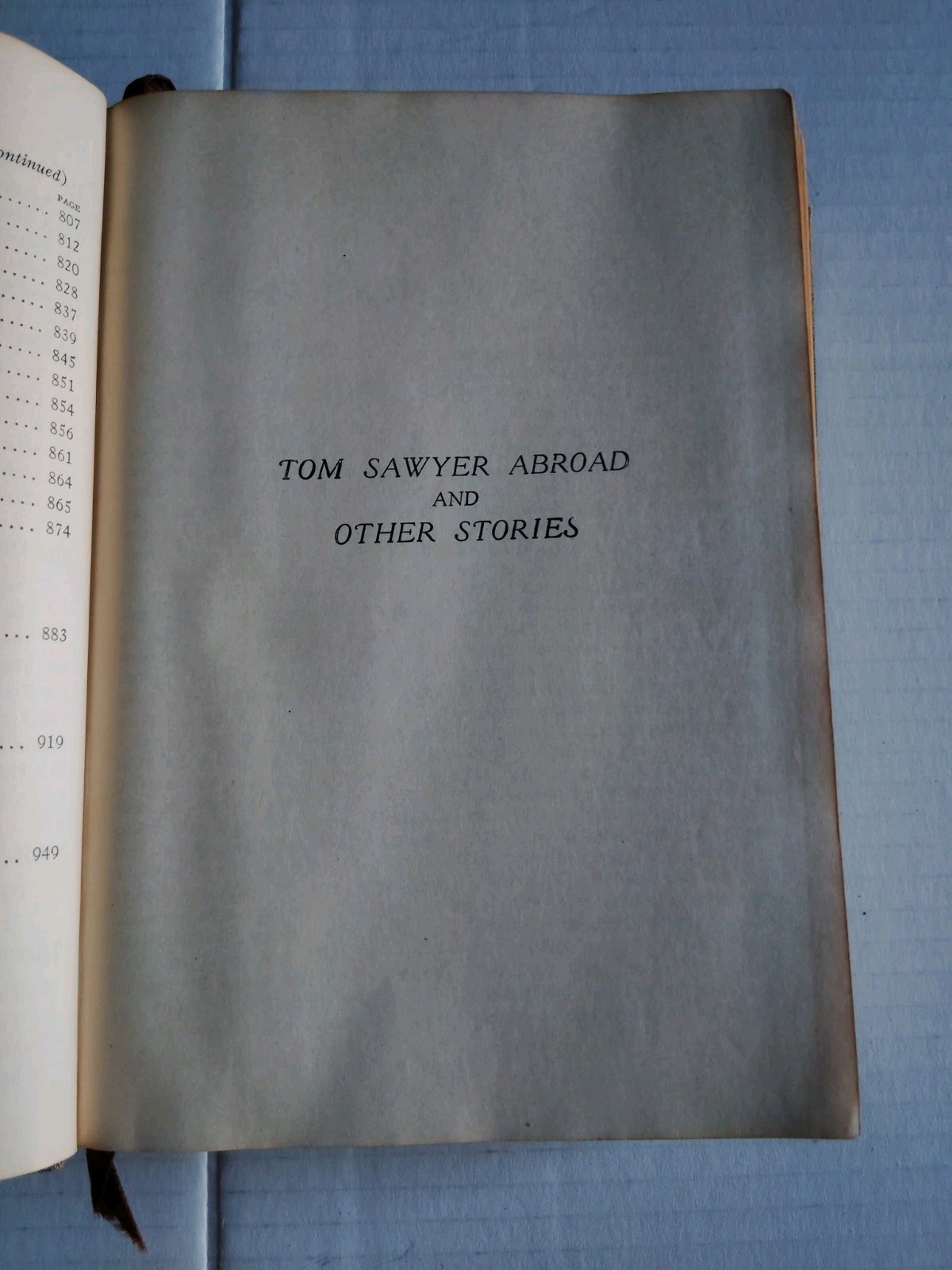 Complete Short Stories & Famous Essays Of Mark Twain Decorative Antique Book