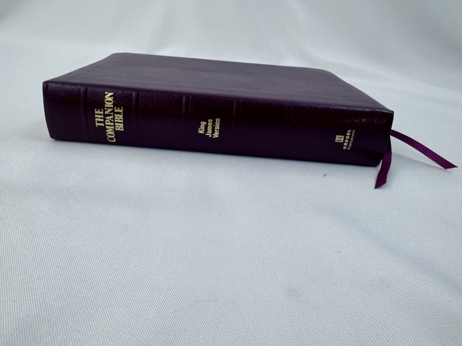 Companion Bible: King James Version, Burgundy, Bonded Leather FAST SHIP!!!
