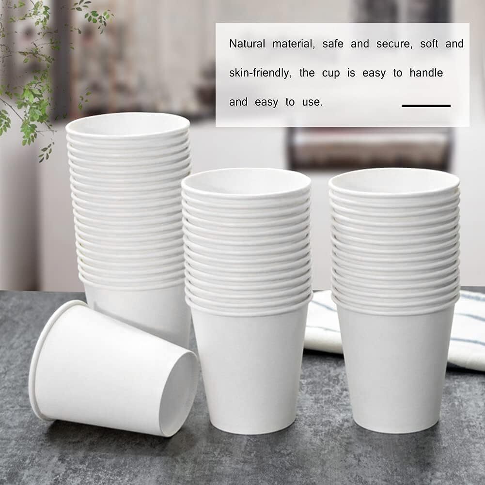 300 Pack 3oz White Paper Cups, Bathroom Cups 300 Count (Pack of 1),