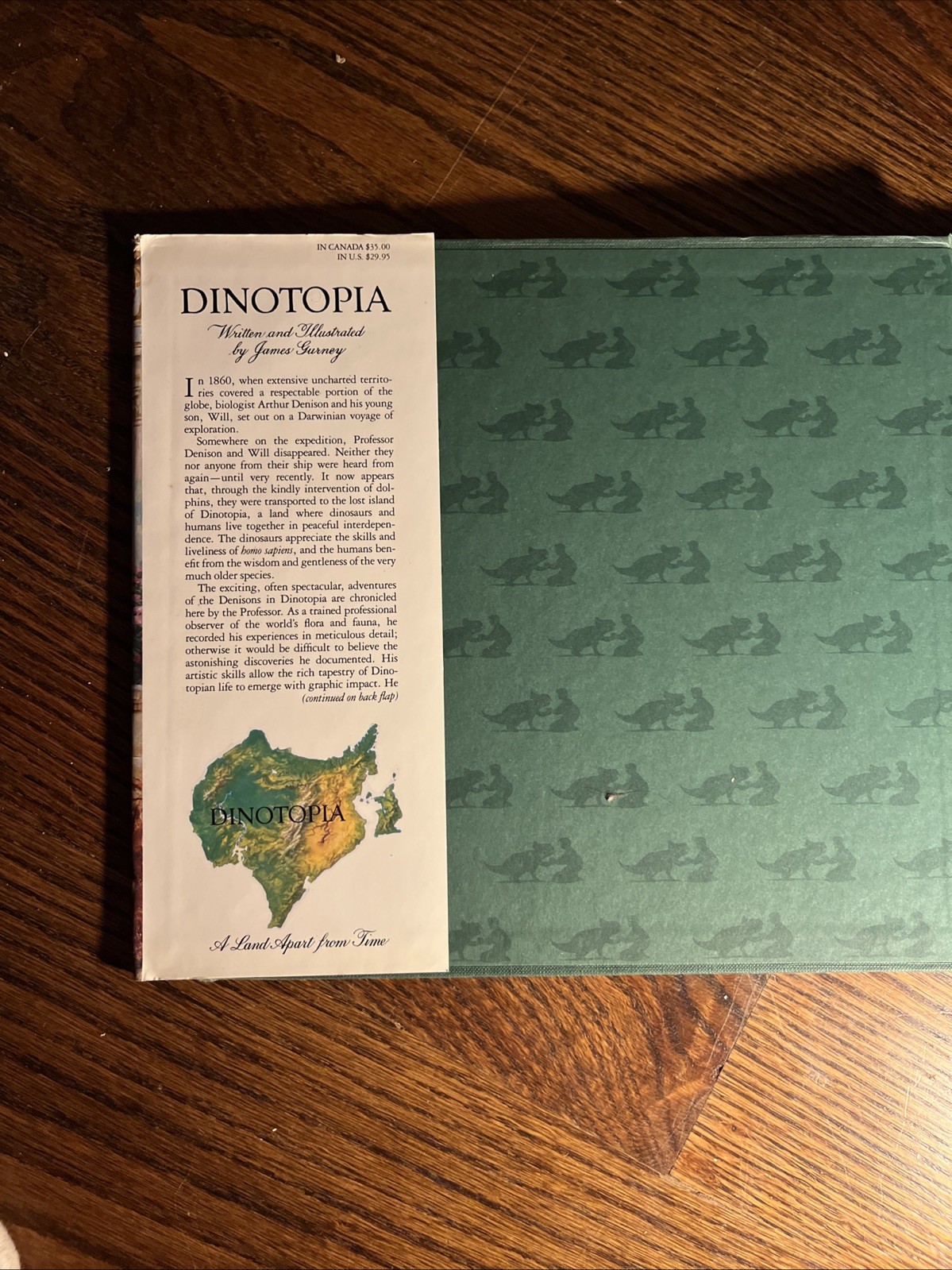DINOTOPIA by James Gurney/1st Ed/HCDJ/Childrens 1992 Turner Publishing