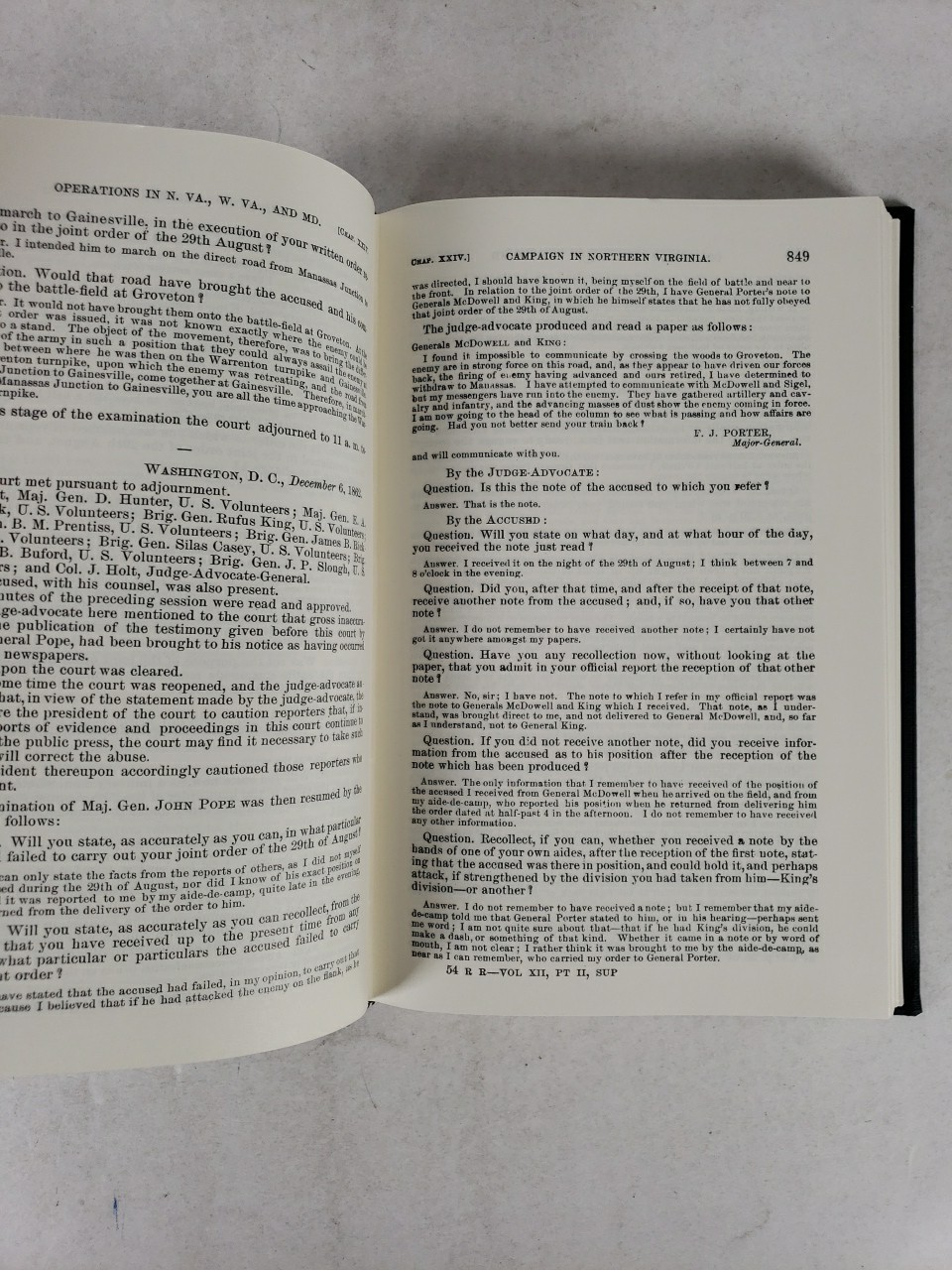 War of the Rebellion Official Records Series I volume 12, Part 2, Supplement