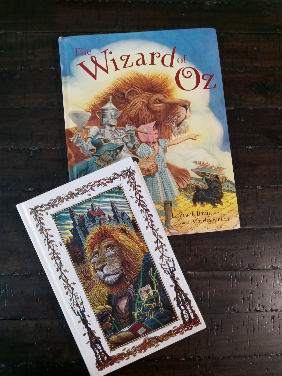 Wizard Of Oz Books* Set Of 2 HC * A Lion Among Men(1st Ed)* The Wizard Of Oz