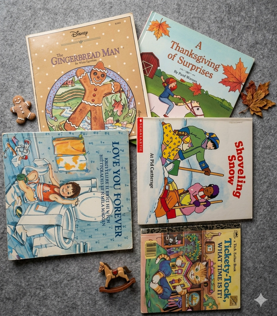 Lot of 5 Children’s Books — Picture Books & Early Readers — Mixed Titles