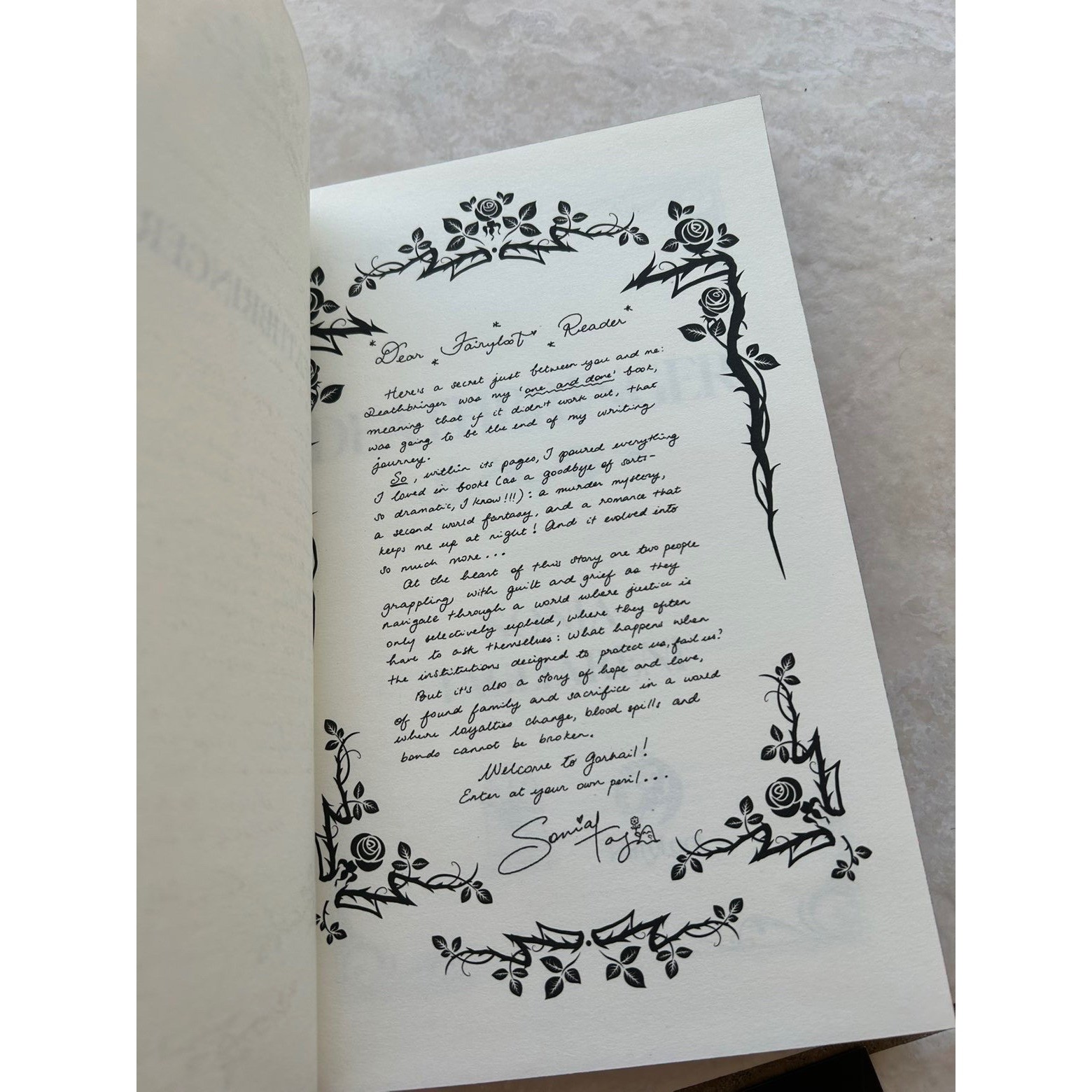 Deathbringer Sonia Tagliareni FairyLoot Exclusive Edition Sprayed Edges Fantasy