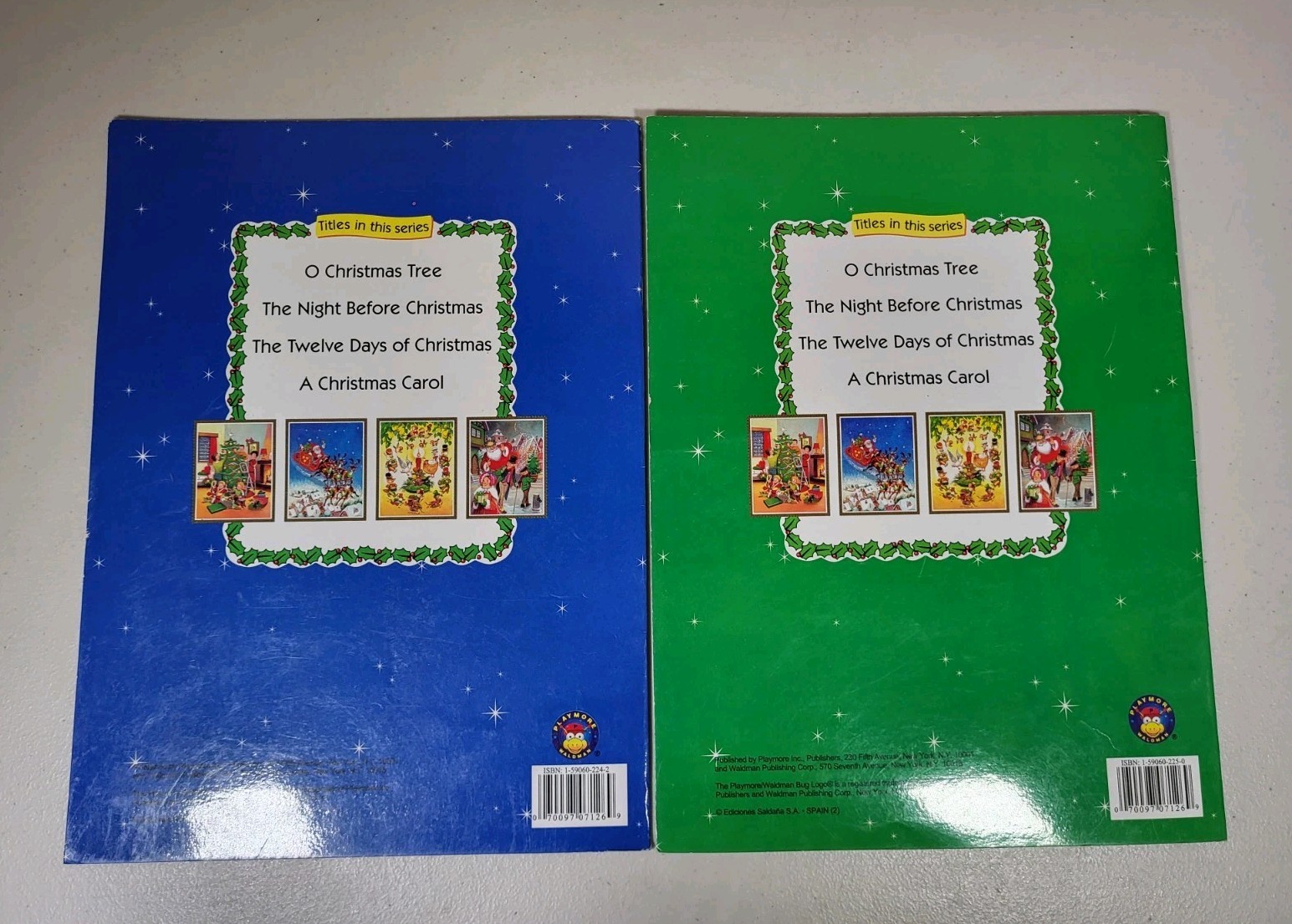 Lot Of 2 Sticker Fun Books – O Christmas Tree & The Twelve Days of Christmas