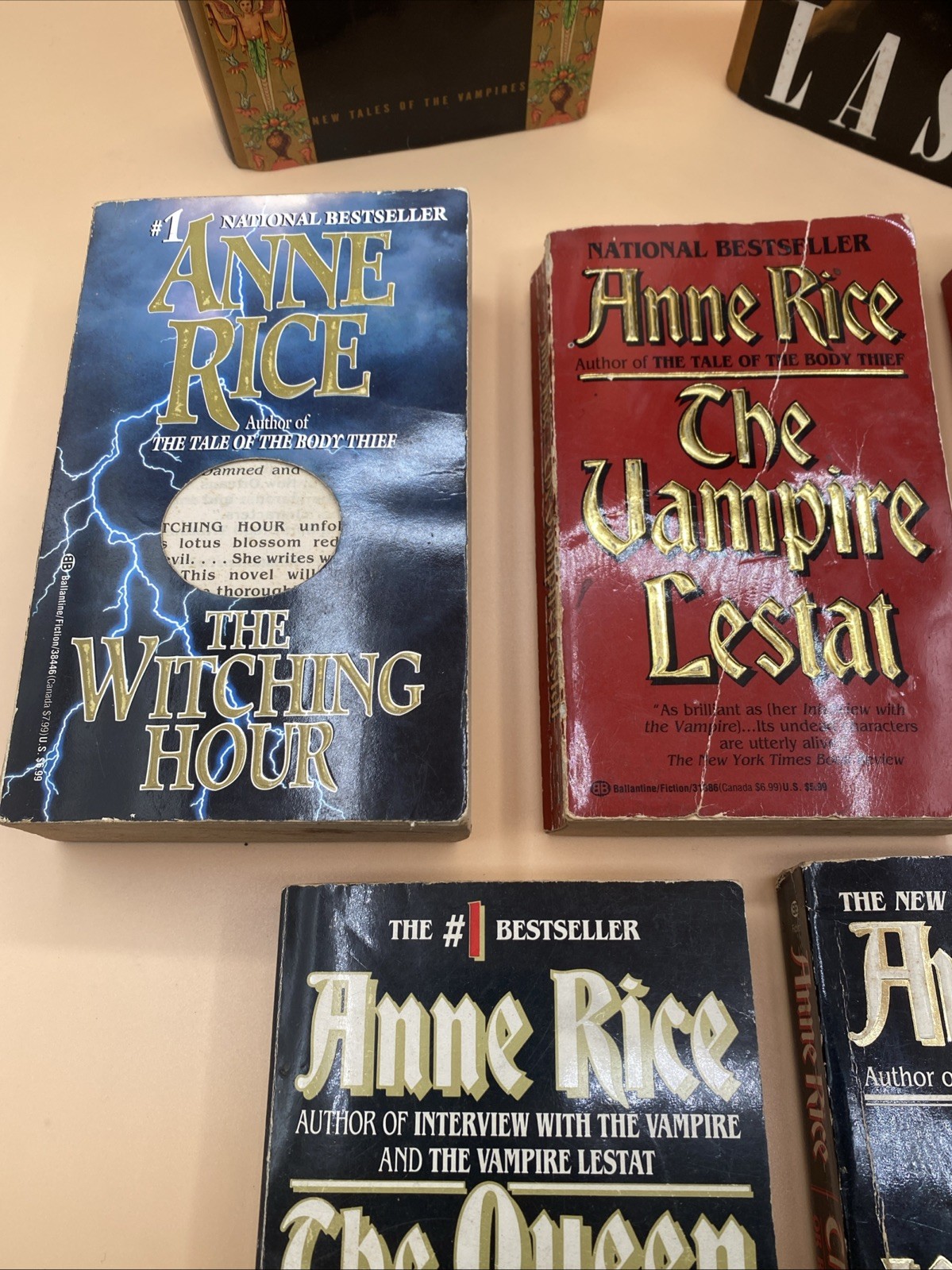 Lot of 7 Anne Rice Hardcover Paperback Mix Series Book Lot