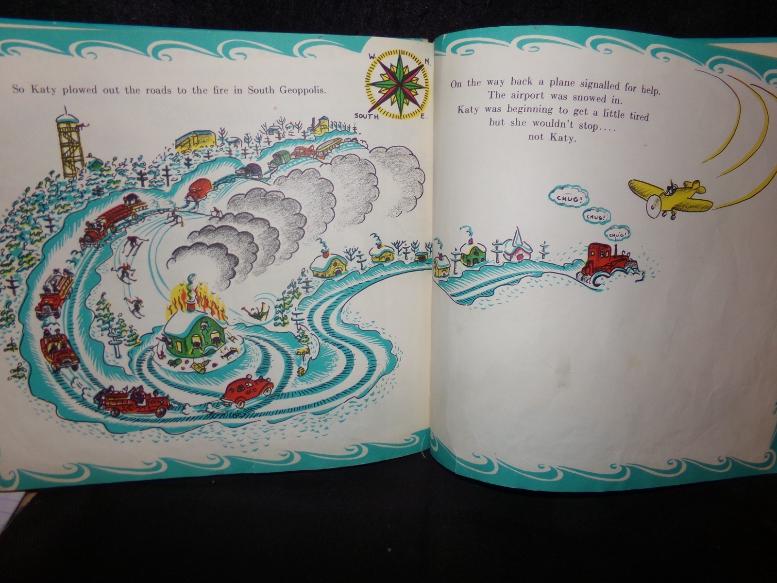Katy And the Big Snow, Virginia Lee Burton, Vintage Hardcover, FREE SHIPPING