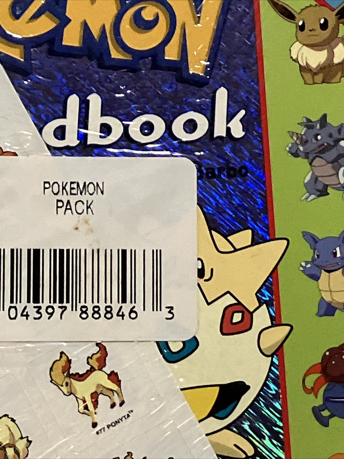 VTG NOS Scholastic Press The Official Pokemon Handbook 1999 WITH POSTER SEALED