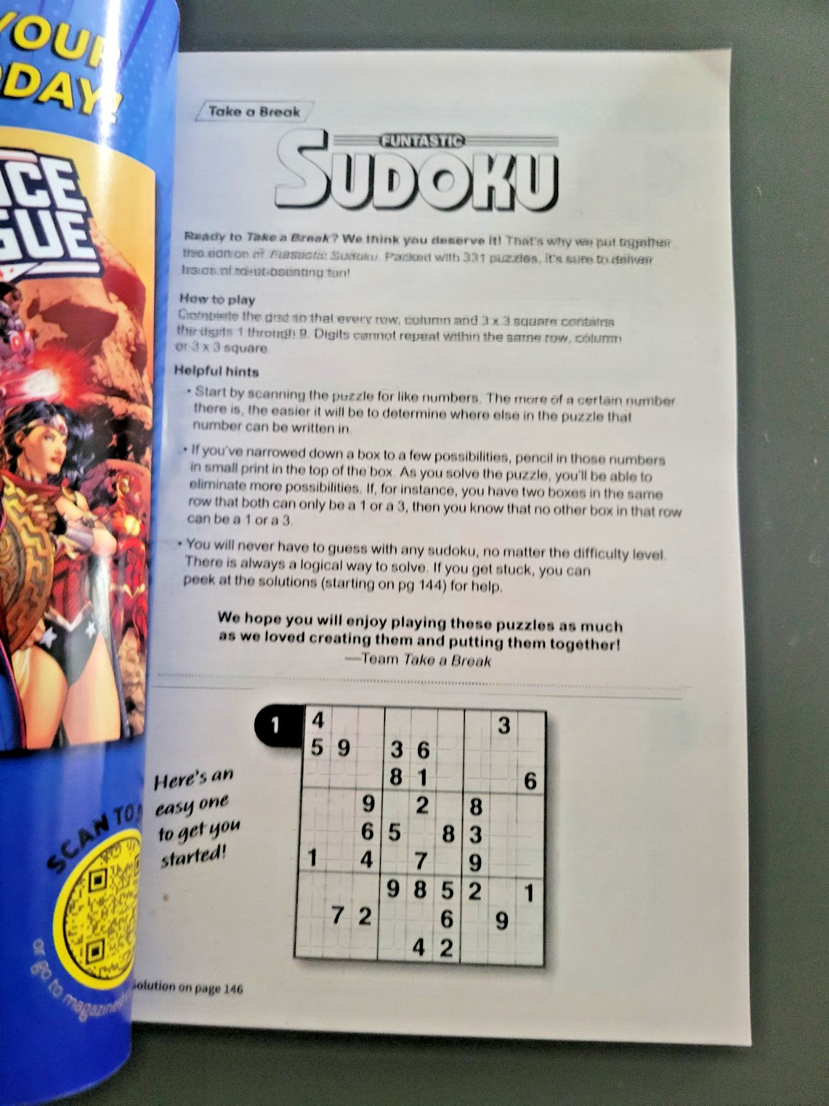 Lot of 3 Funtastic Sudoku Books by Take-A-Break – 990+ Challenging Puzzles