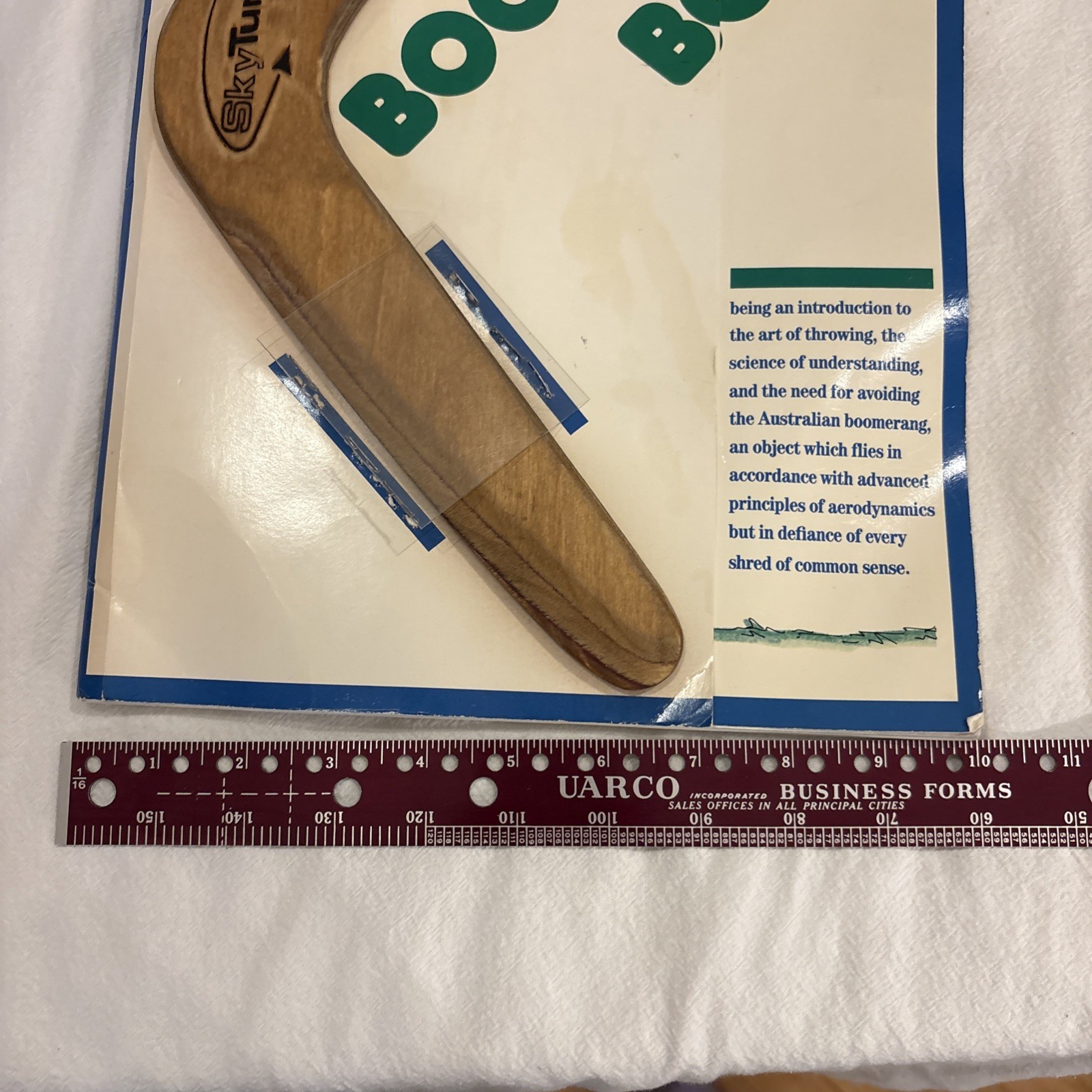 1985 THE BOOMERANG BOOK John Cassidy, Klutz Press, w/ Boomerang 1st Print VTG