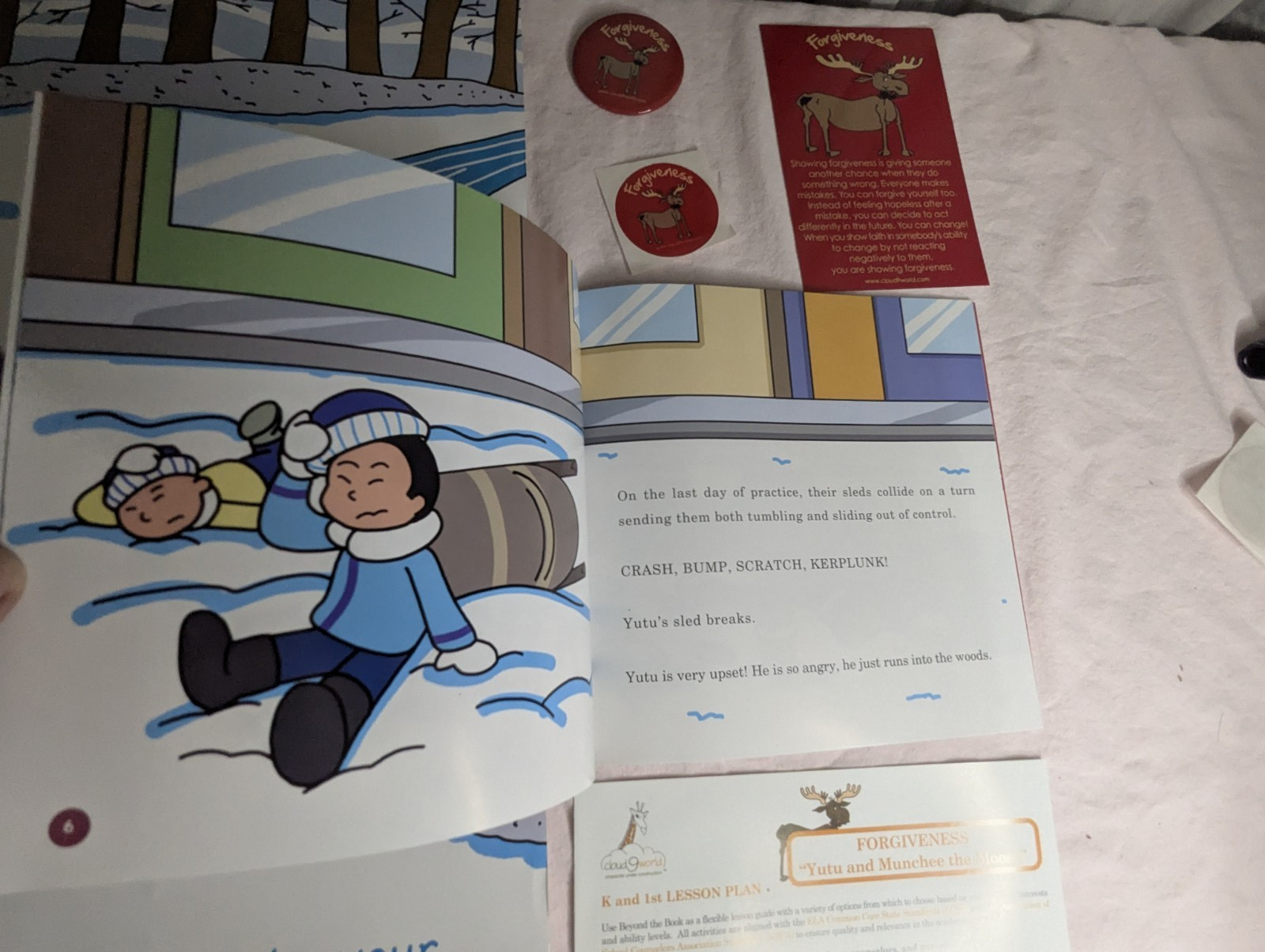 Home School Teachers Cloud 9 world character book FORGIVENESS K-1st poster kit