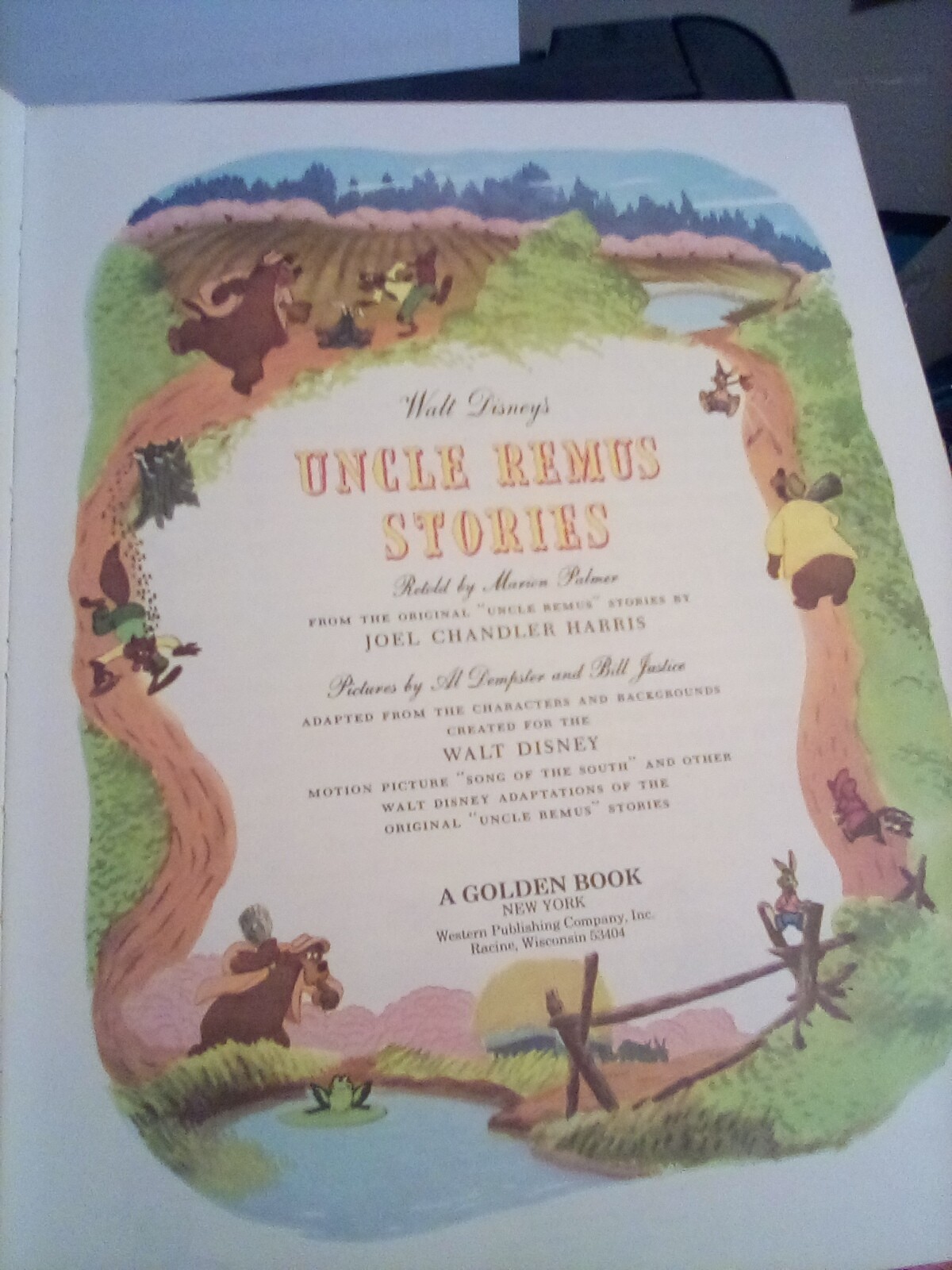 Vintage 1973 Walt Disney’s Uncle Remus Stories A Golden Book Hardcover FREE SHIP