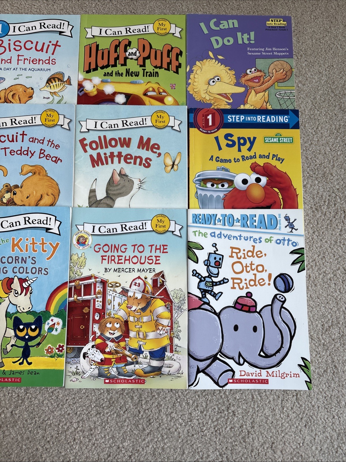 Book Lot 10 Level 1 Step into Reading My First I Can Read Biscuit Pete Elmo Otto