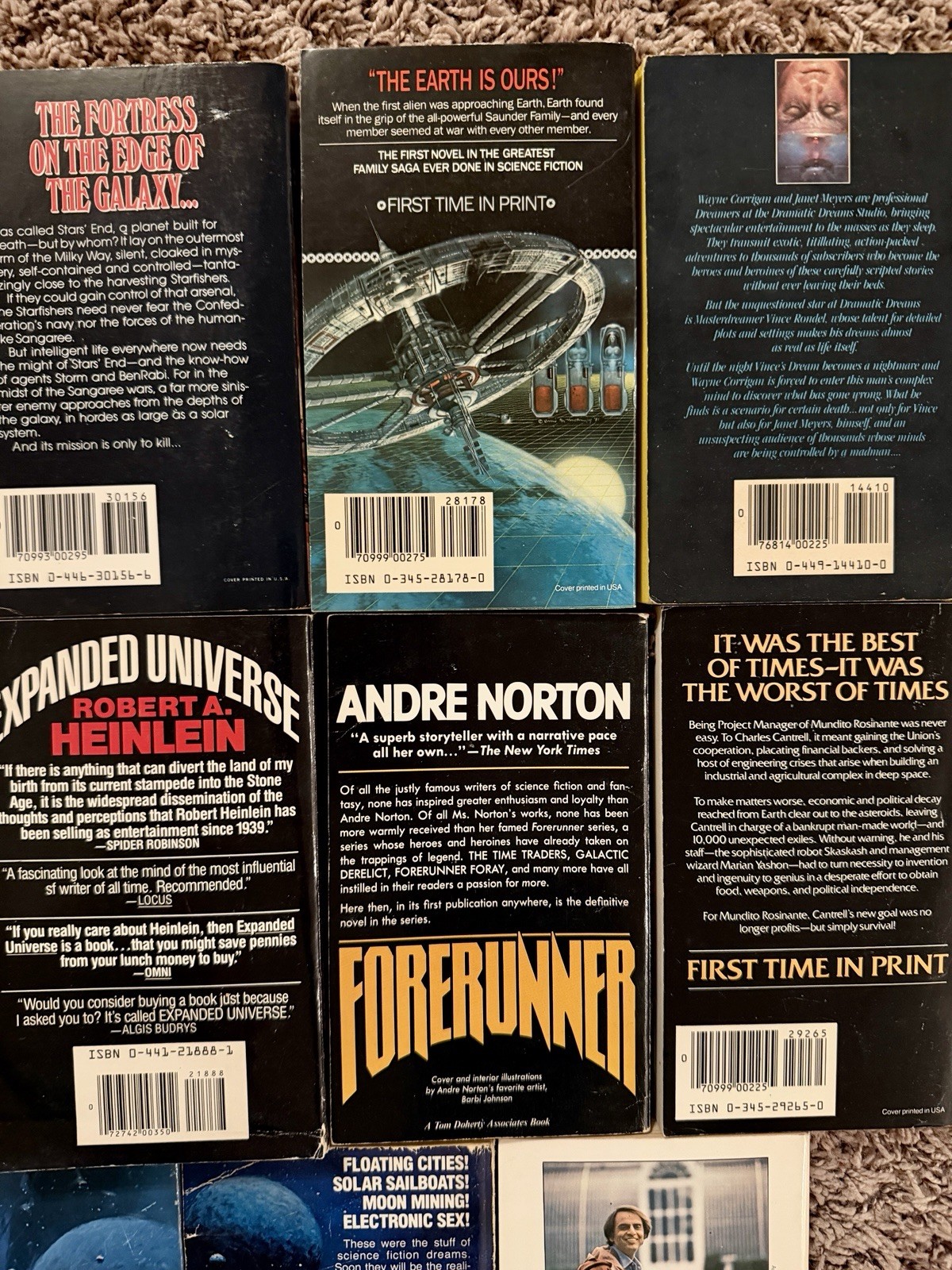 Lot of 14 Vintage Sci Fi Fantasy Space Alien Paperback Books 70’s-90’s