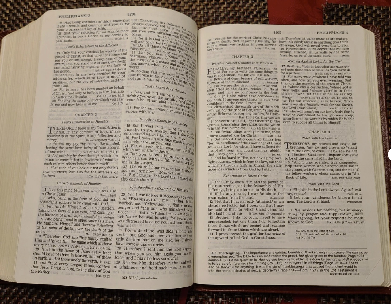 NKJV Open Bible Large Print Genuine Leather Extended Edition 10th Anniversary