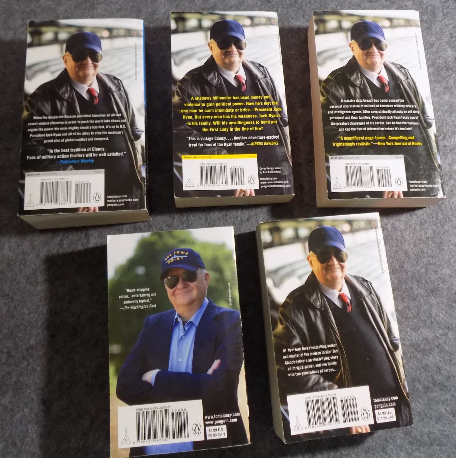 Tom Clancy JACK RYAN Novel Lot of 5 Books Paperback Thriller Berkley