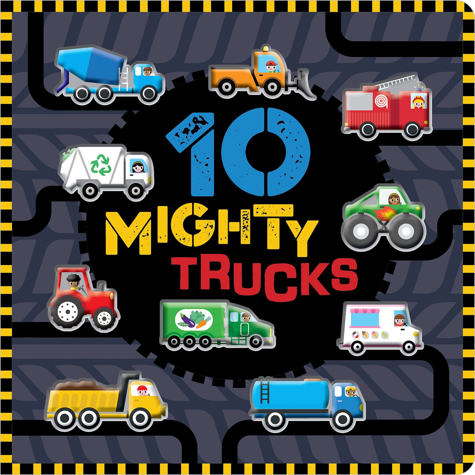 10 Mighty Trucks – board book Greening, Rosie|Barker, Scott