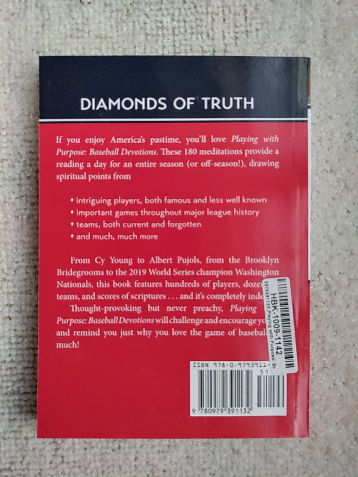Playing with Purpose : Baseball Devotions by Paul Kent (2015, Trade Paperback)