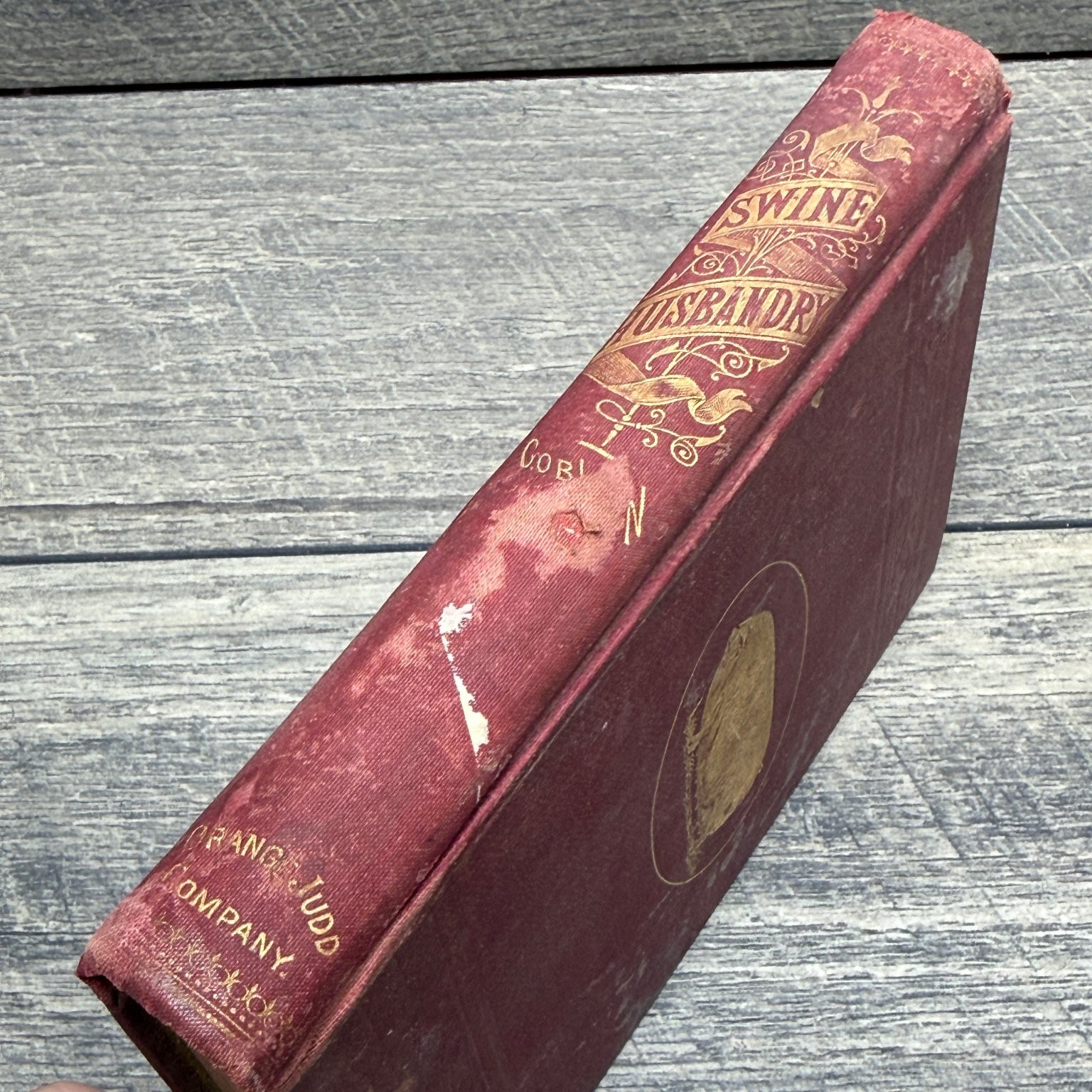 Swine Husbandry F.D. Coburn 1903 Revised Enlarged Illustrated Orange Judd Co.