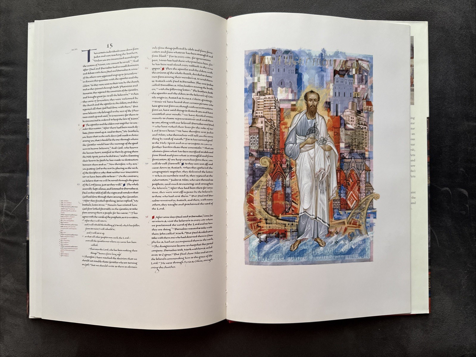 The Saint John’s Bible Gospels and Acts by Donald Jackson Hardcover 2005