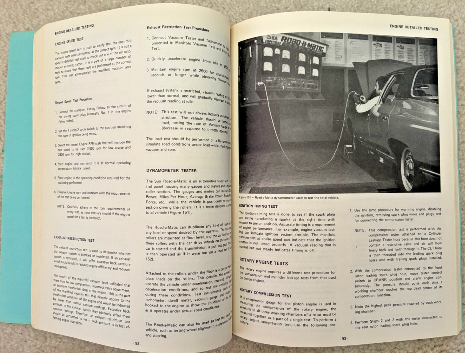 Lot 6 Vintage Manuals Automotive Testing and Diagnosis Emission Control Tune-Up