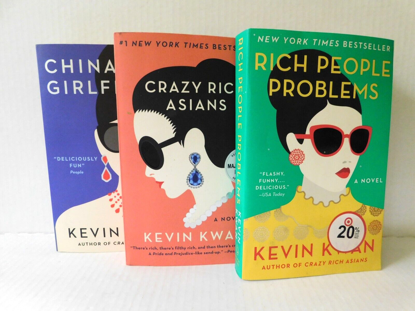 Crazy Rich Asians Trilogy Paperback Book Set By Kevin Kwan Set of 3 Very Good