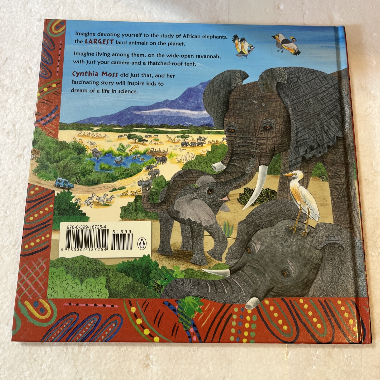 A Passion for Elephants by Toni Buzzeo Children’s Book Hardcover 2015