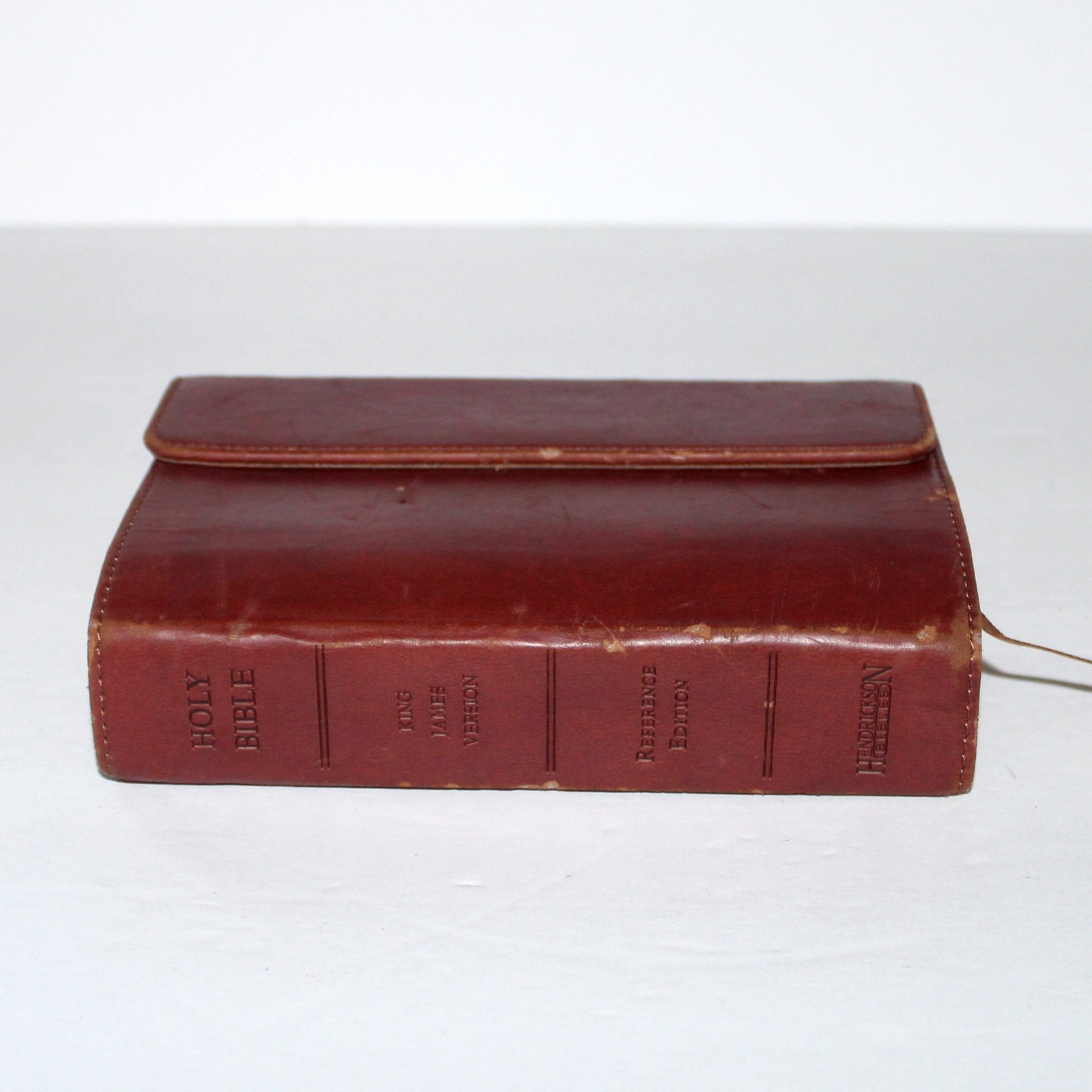 Holy Bible KJV Reference Edition Hendrickson faux leather flap