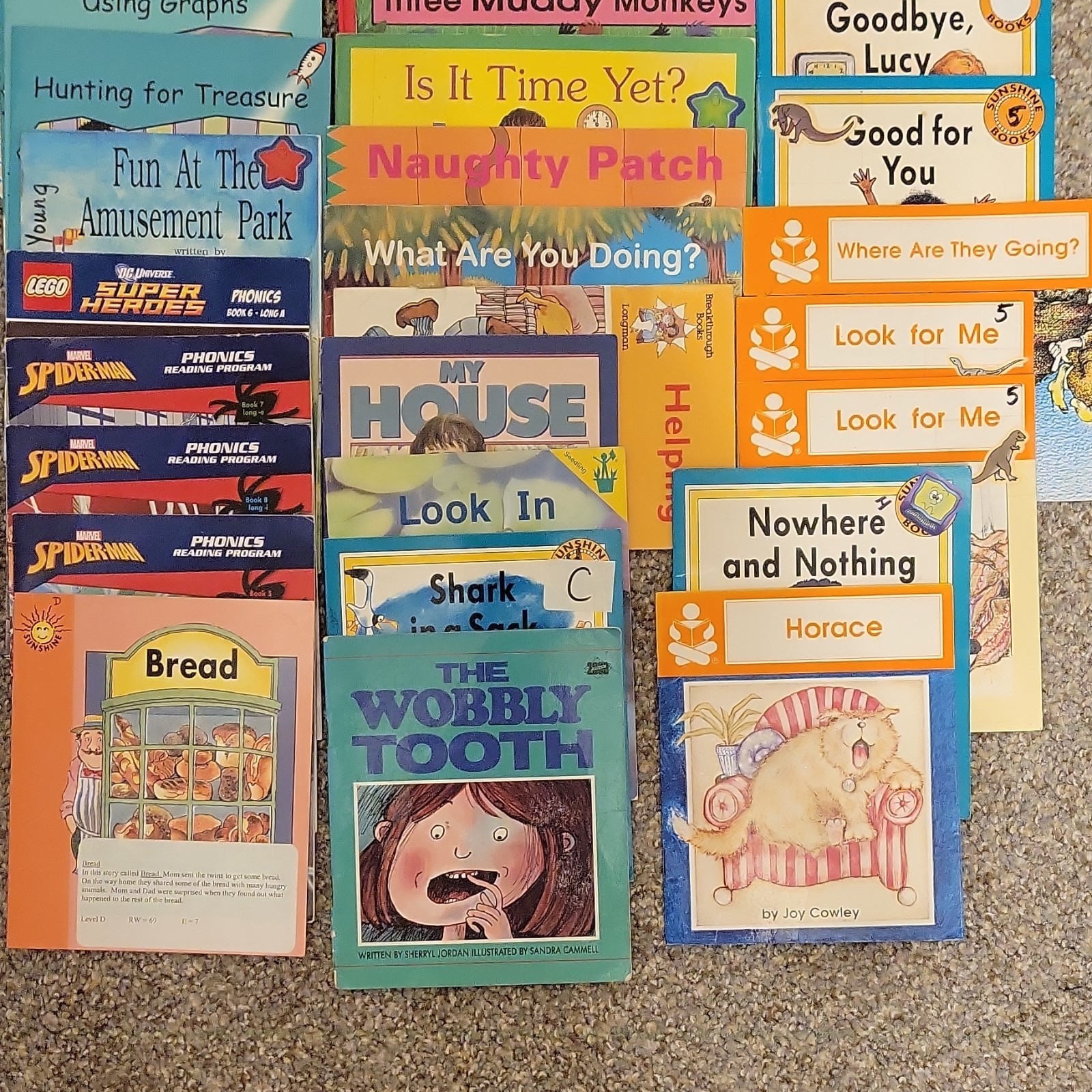 Children’s Early Reader Illustrated Paperback Books Lot of 60 Ages 4-8 Phonics