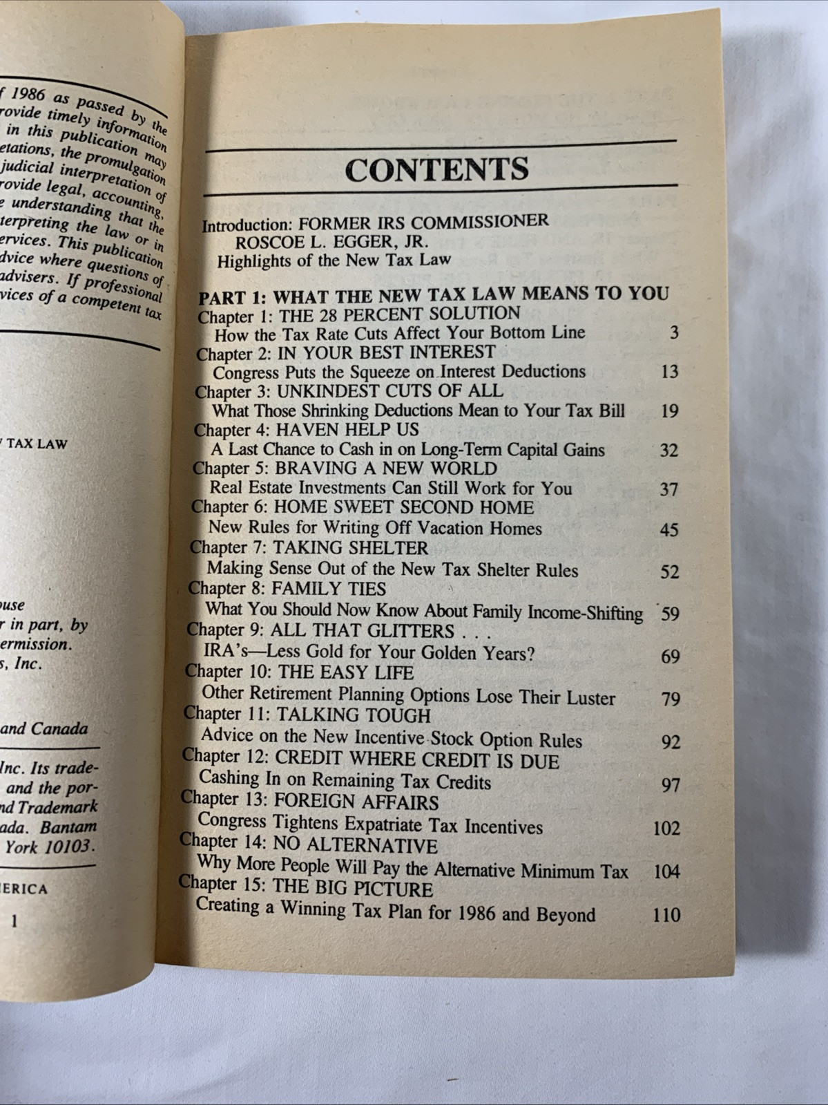 1986 Price Waterhouse Guide to the New Tax Law