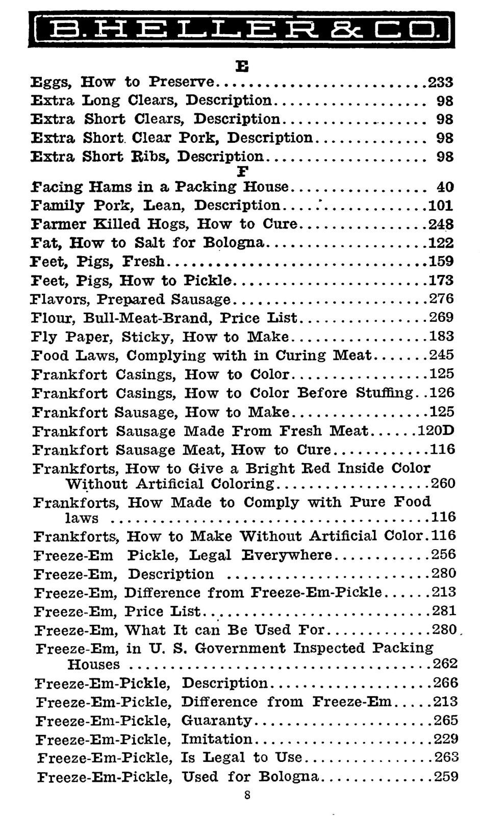 1911 Secrets Of Meat Curing And Sausage Making Vintage Cook Book 305 Pages