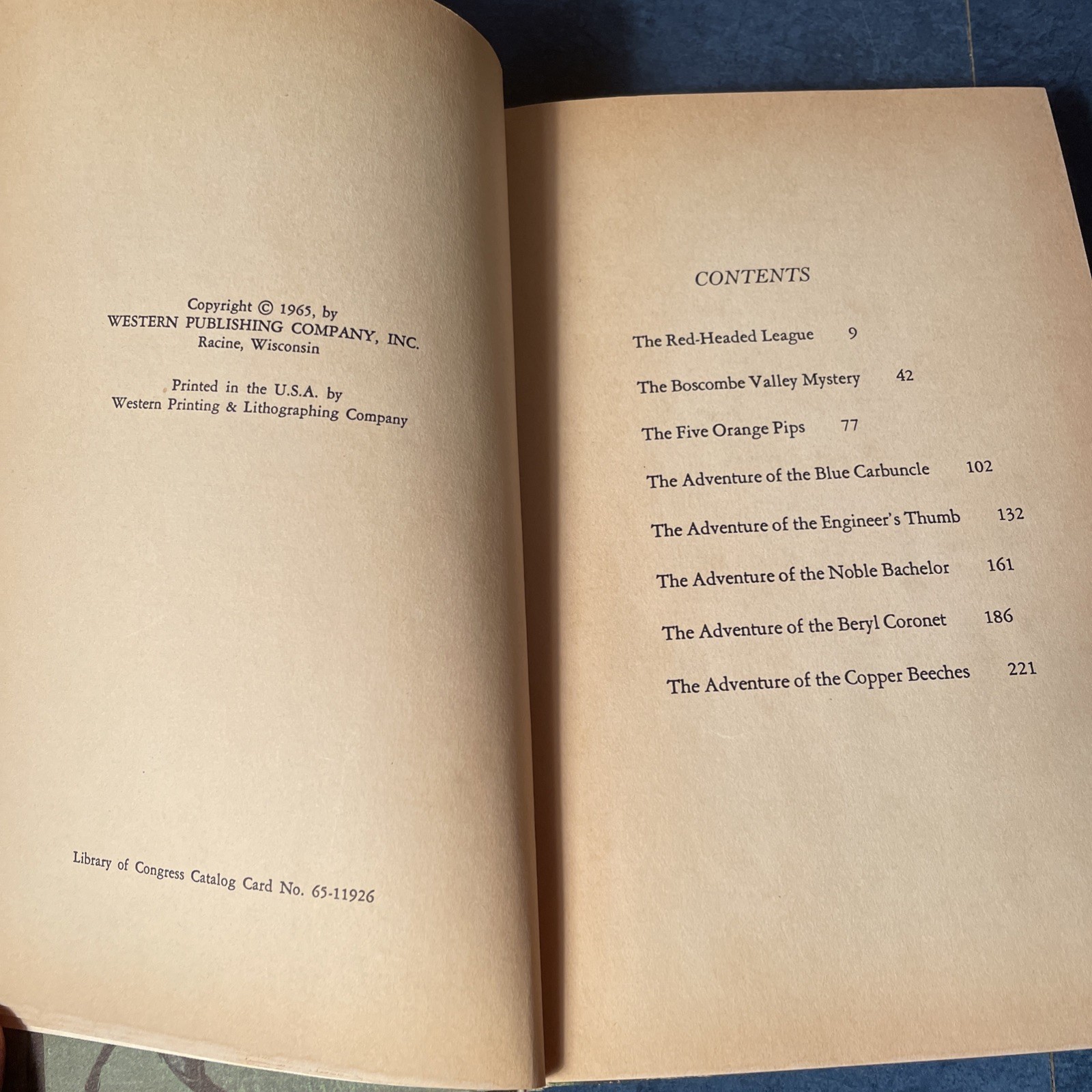 1965 Adventures Of Sherlock Holmes Classic A Conan Doyle