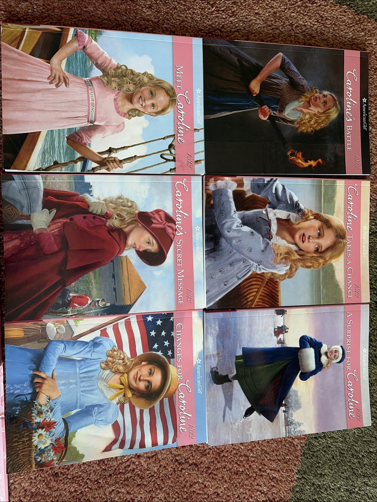 American Girl Caroline 1812 Box Set With Game Board By Kathleen Ernst