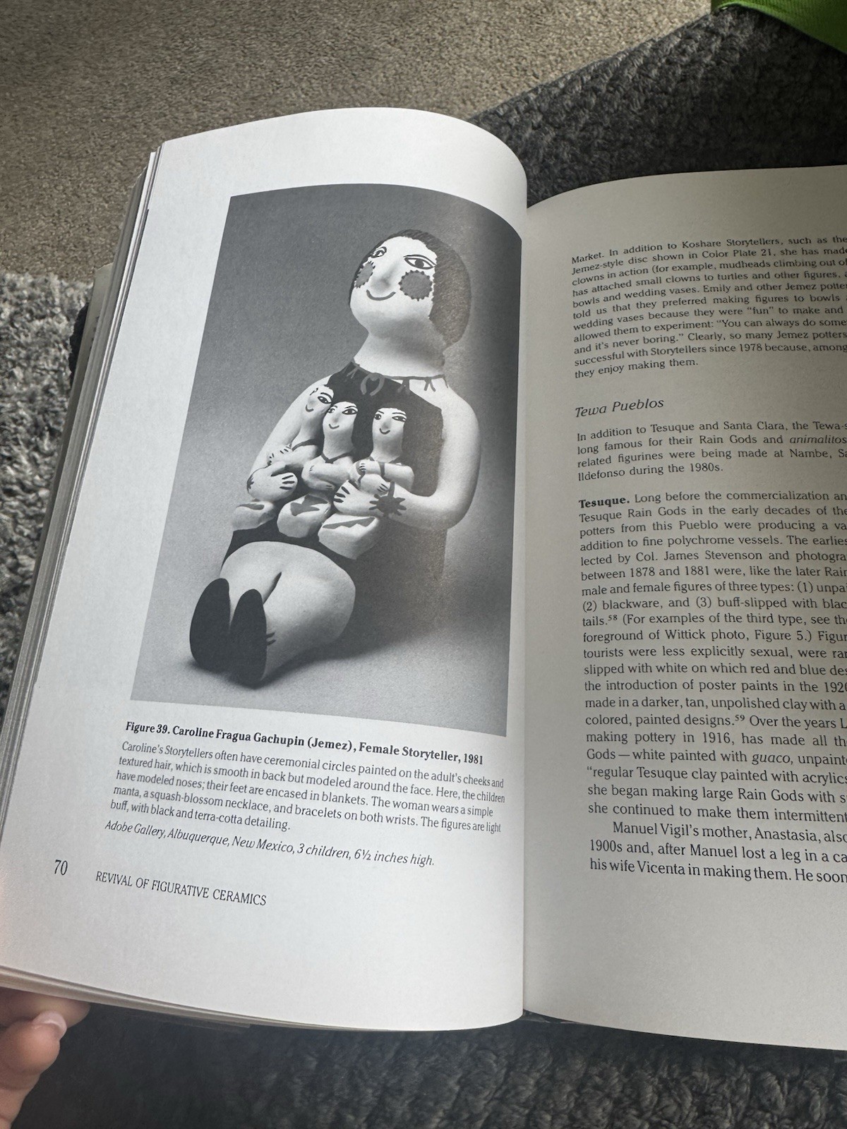 Pueblo Storyteller : Development of a Figurative Ceramic Tradition. Signed
