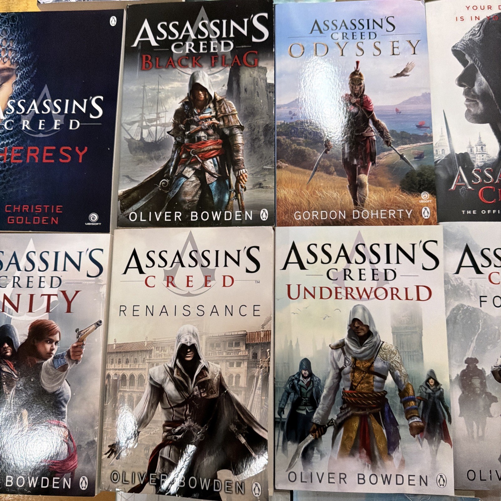 Assassin’s Creed 17 Novel Lot PB Books – Oliver Bowden Kirby Leisheng Preowned