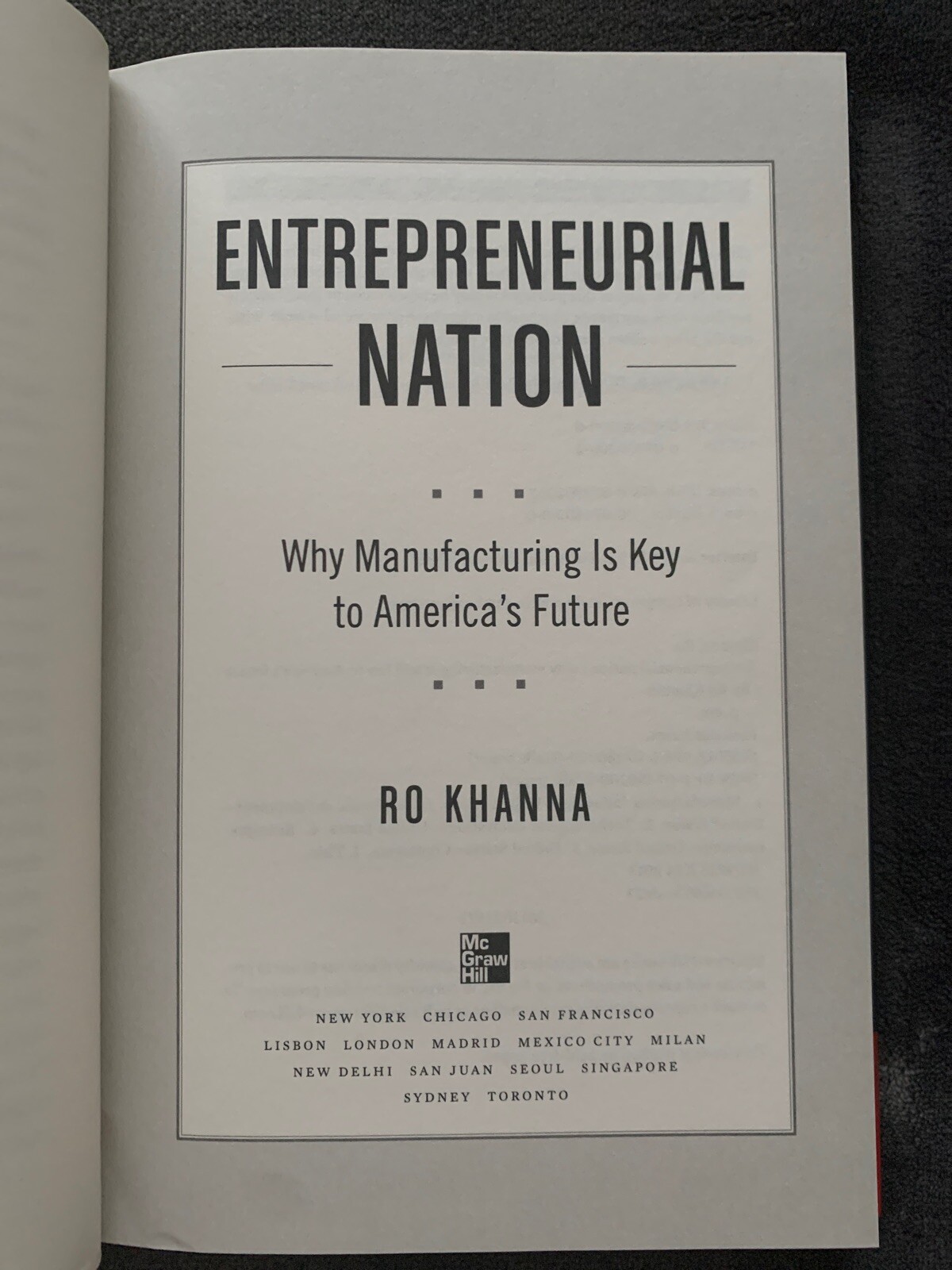 Entrepreneurial Nation : Why Manufacturing Is Still the Key to America’s Future