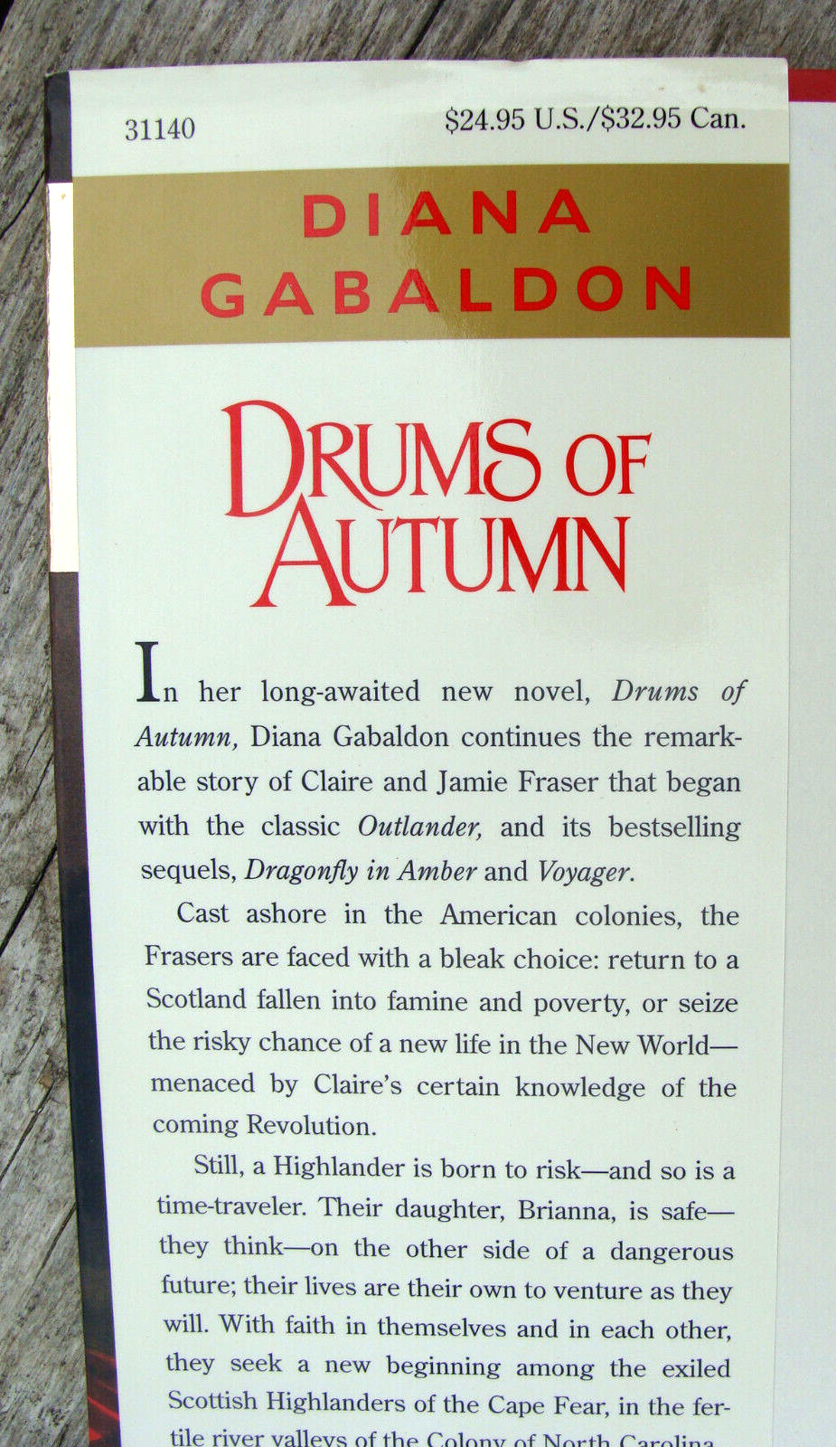 Drums Of Autumn ~1997 HC 1st/1st Gabaldon Outlander Scottish Time Travel Romance