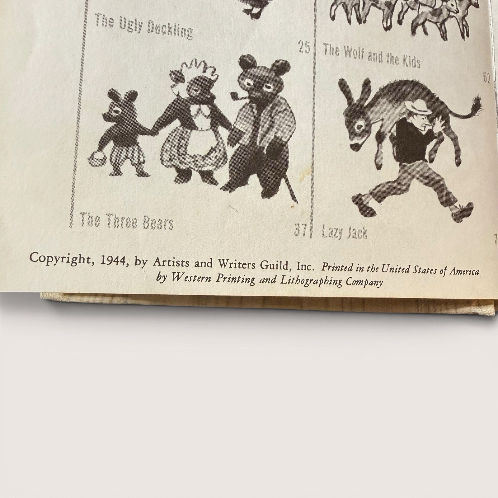The Tall Book of Nursery Tales Vintage 1944 Rojankovsky 12”x5”x1/2” Acceptable